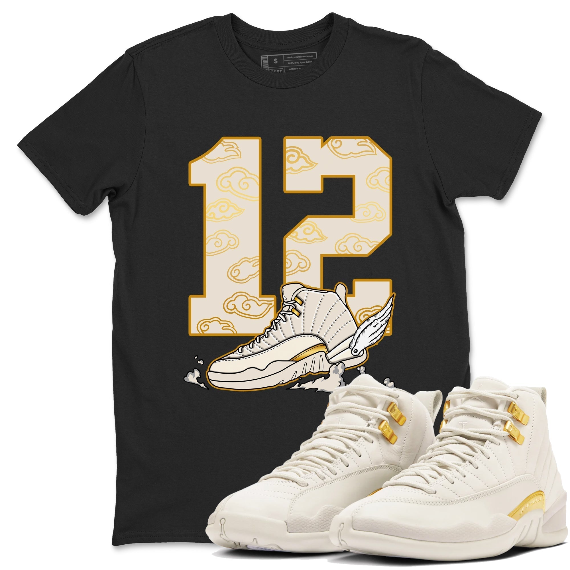 Fly To The Clouds snkmatch Tees - Air Jordan 12 Phantom