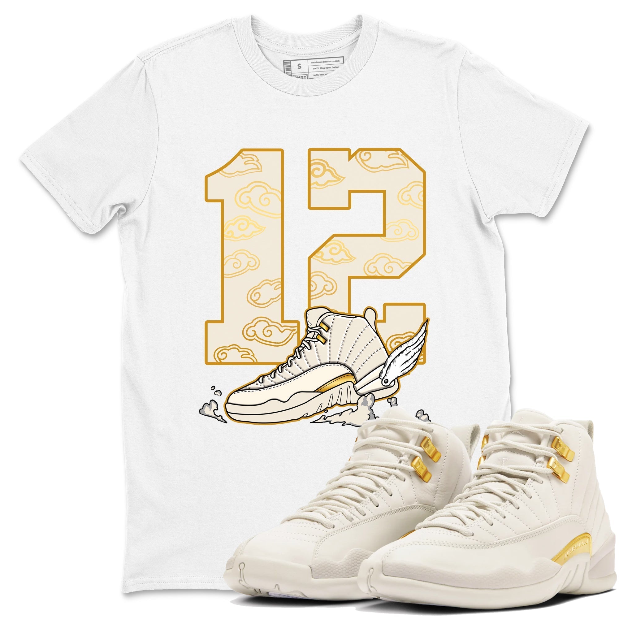 Fly To The Clouds snkmatch Tees - Air Jordan 12 Phantom