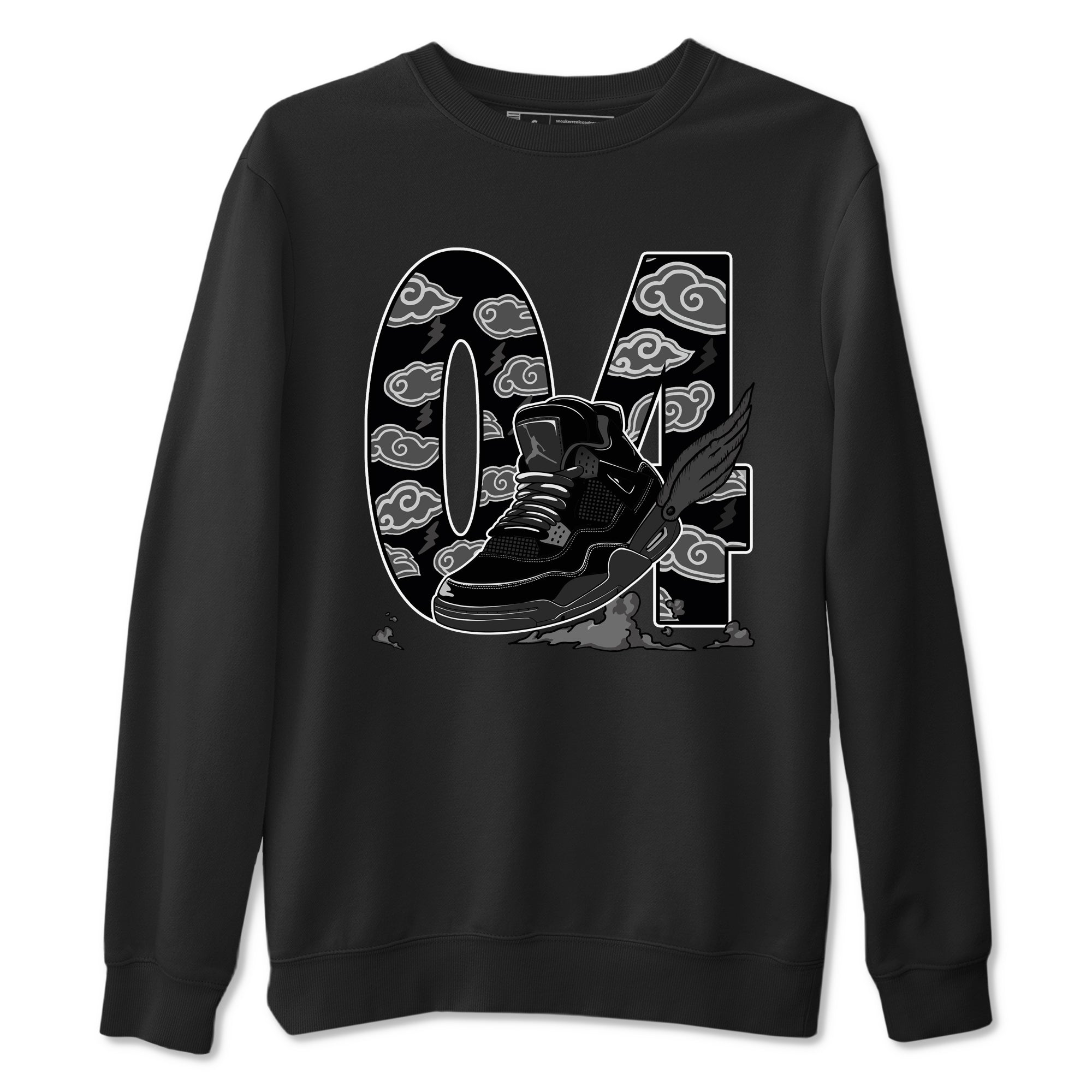Fly To The Clouds snkmatch Tees - Air Jordan 4 Black Cat