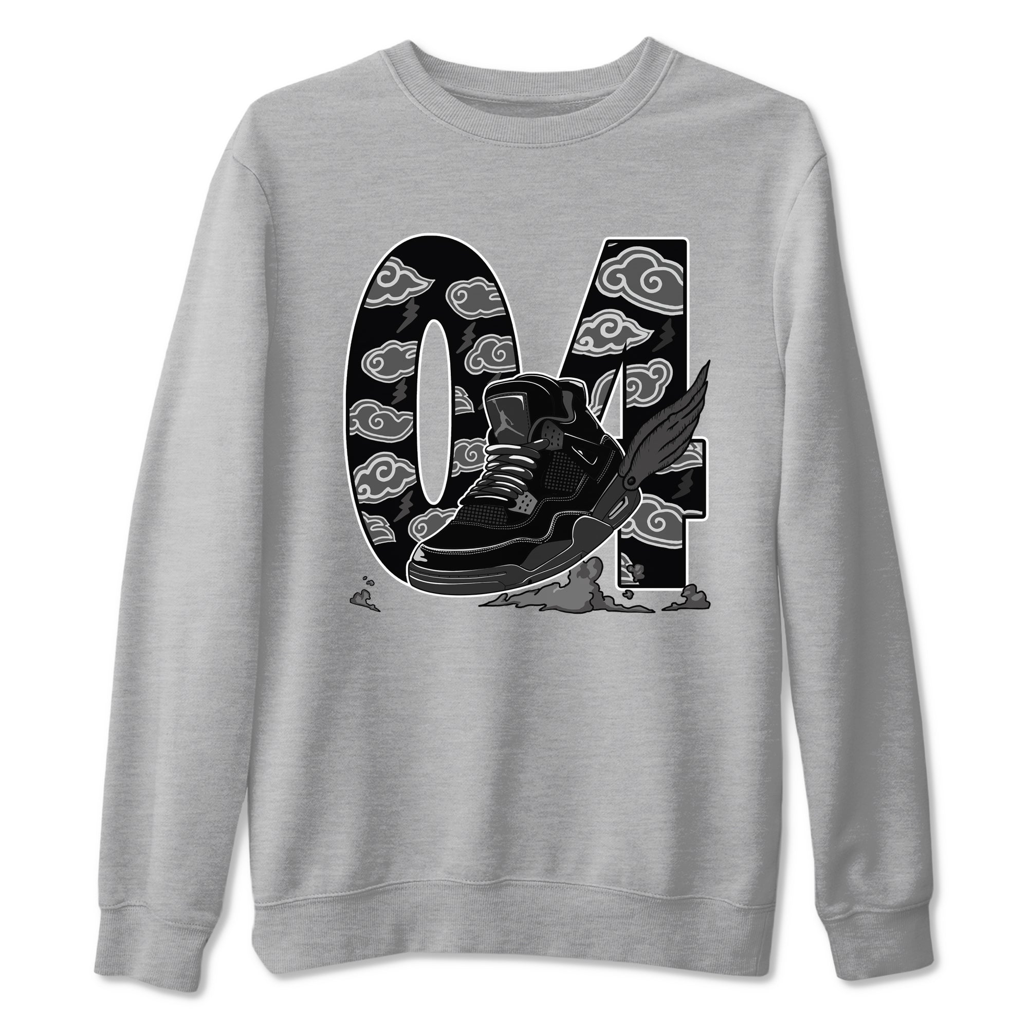 Fly To The Clouds snkmatch Tees - Air Jordan 4 Black Cat