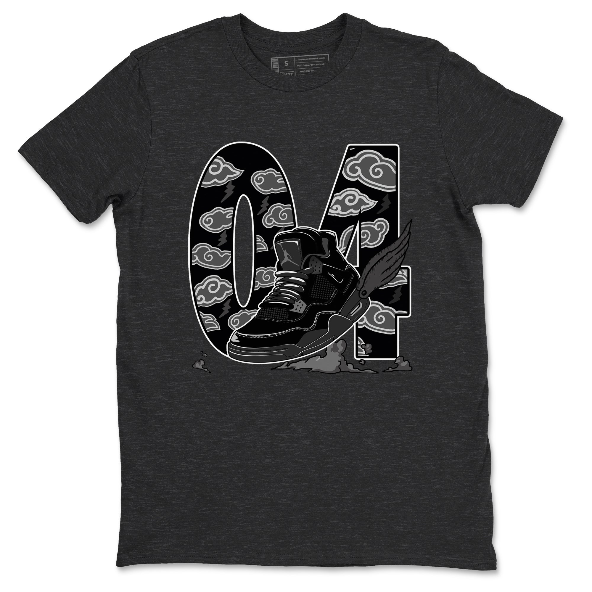 Fly To The Clouds snkmatch Tees - Air Jordan 4 Black Cat