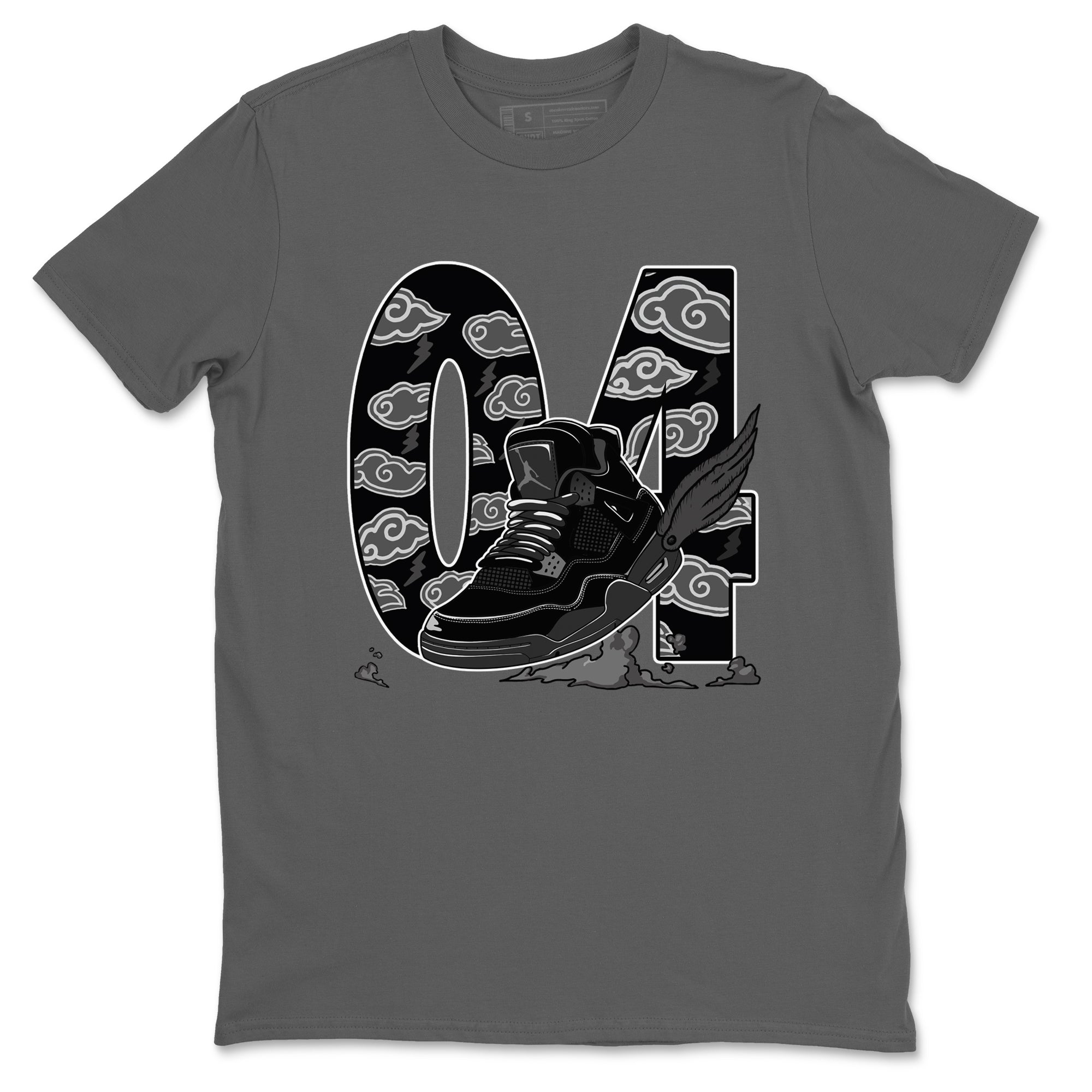 Fly To The Clouds snkmatch Tees - Air Jordan 4 Black Cat