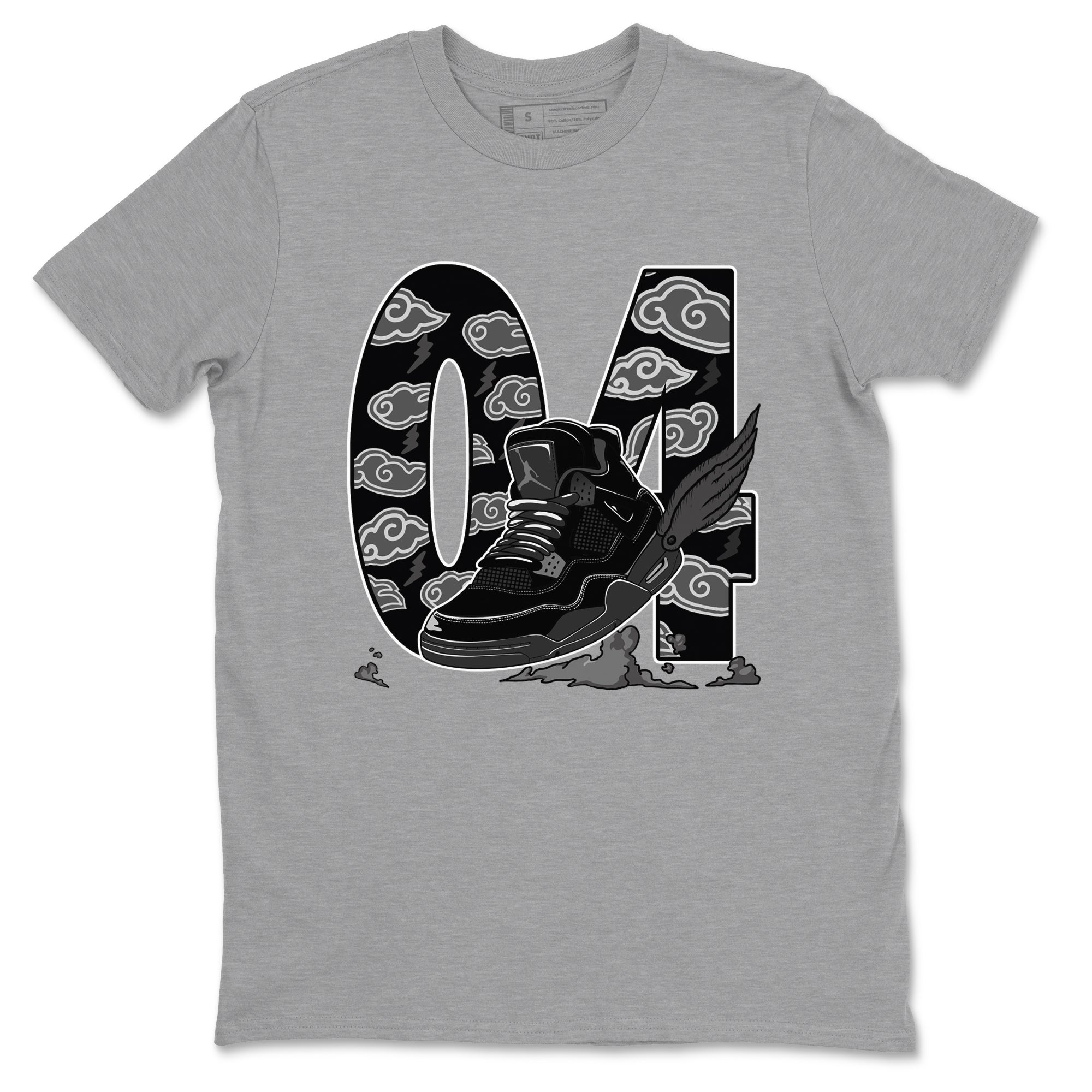 Fly To The Clouds snkmatch Tees - Air Jordan 4 Black Cat
