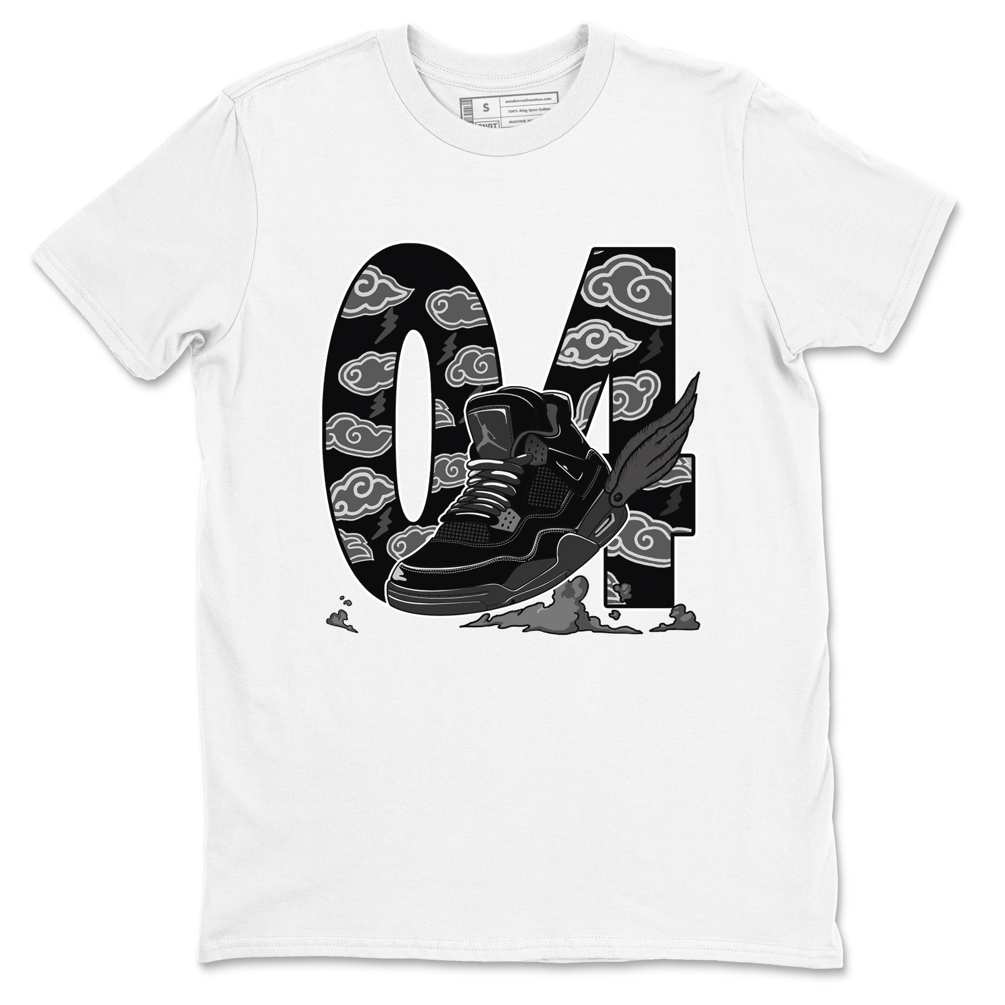 Fly To The Clouds snkmatch Tees - Air Jordan 4 Black Cat