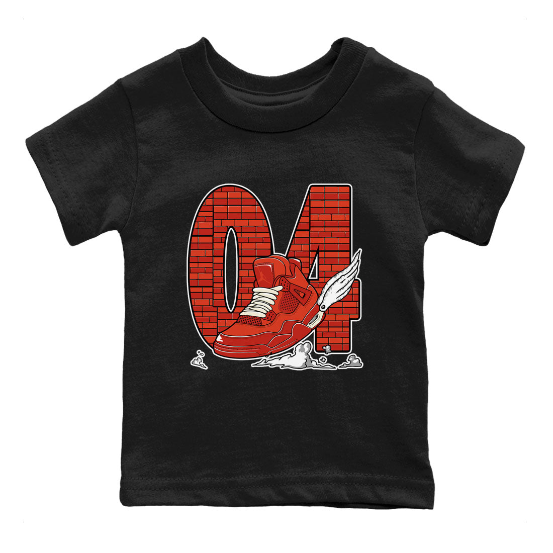 Fly To The Clouds snkmatch Tees Kids - Air Jordan 4 Brick By Brick