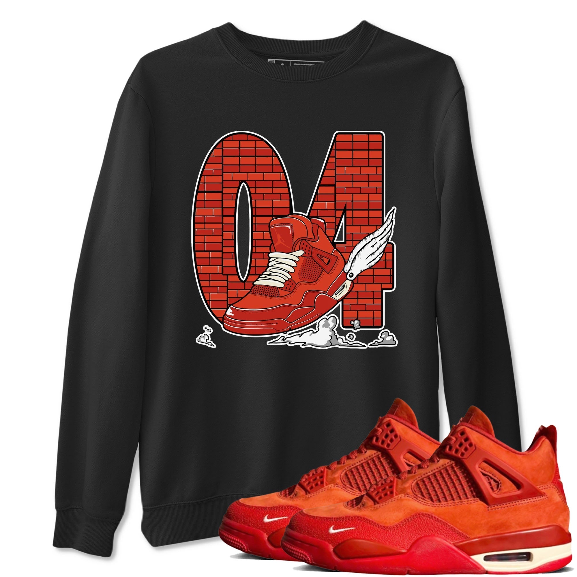 Fly To The Clouds snkmatch Tees - Air Jordan 4 Brick By Brick