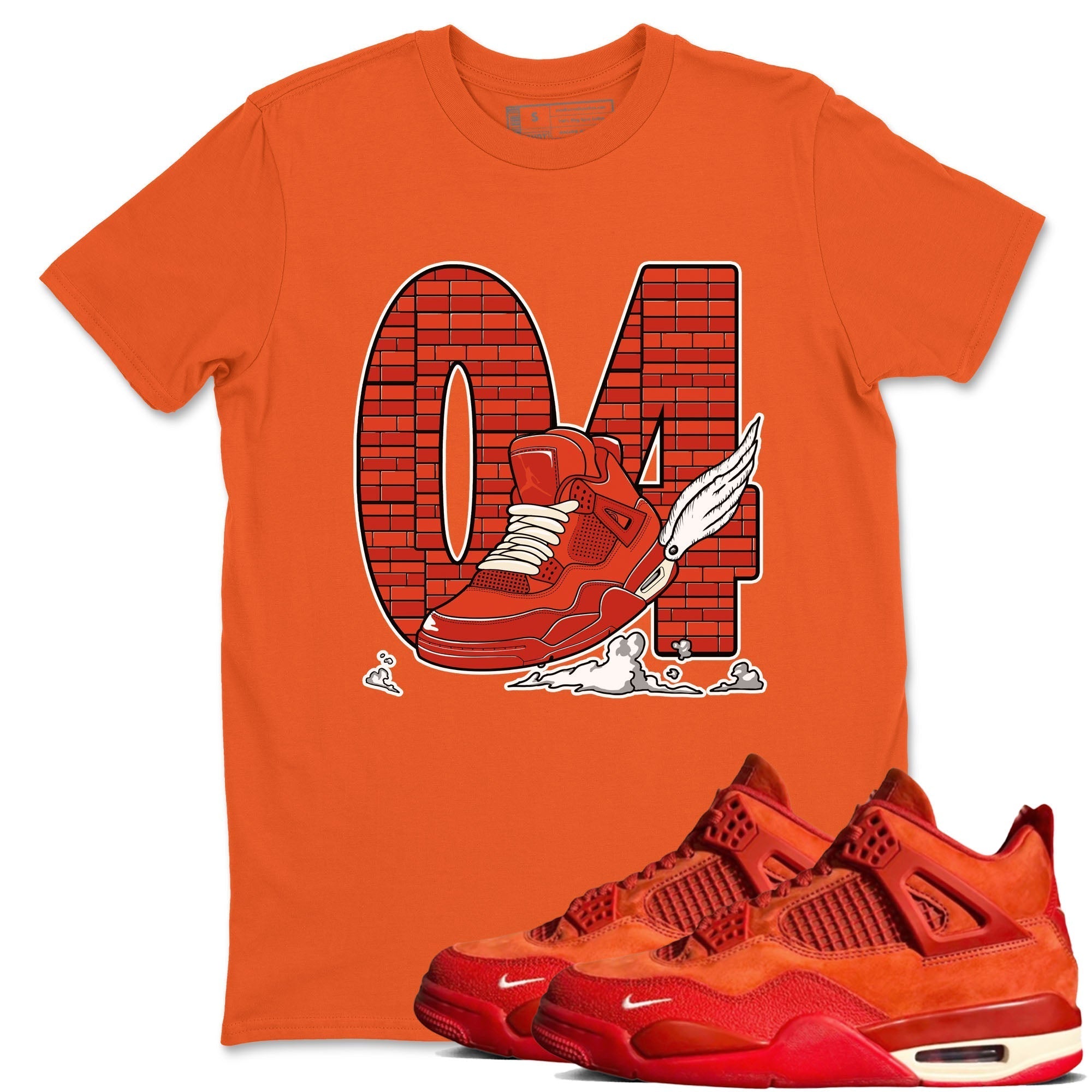 Fly To The Clouds snkmatch Tees - Air Jordan 4 Brick By Brick