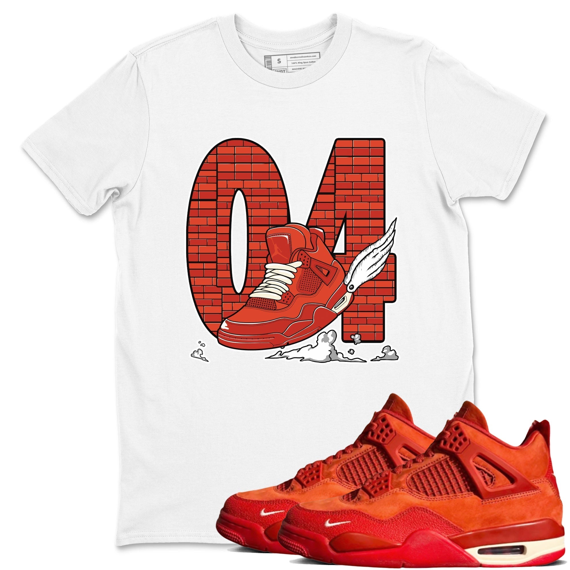 Fly To The Clouds snkmatch Tees - Air Jordan 4 Brick By Brick