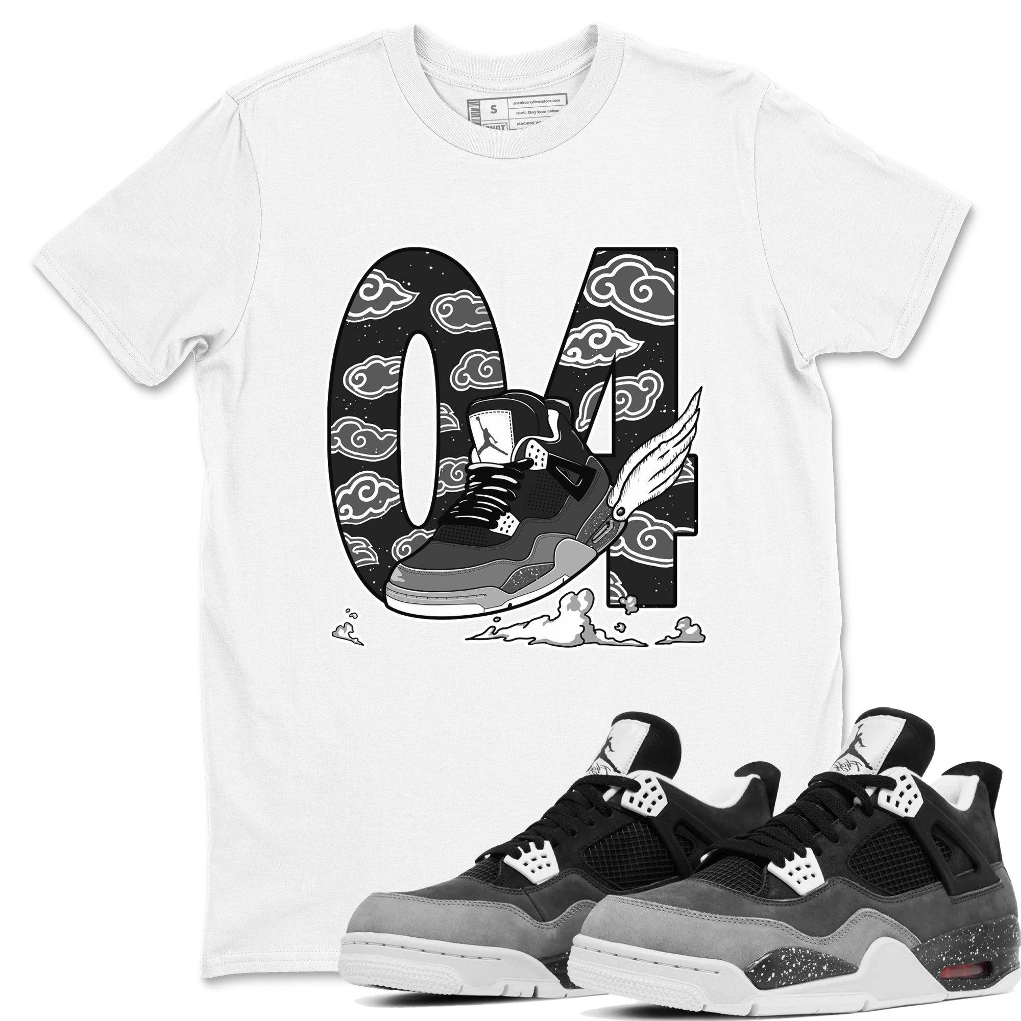 Fly To The Clouds snkmatch Tees - Air Jordan 4 Fear