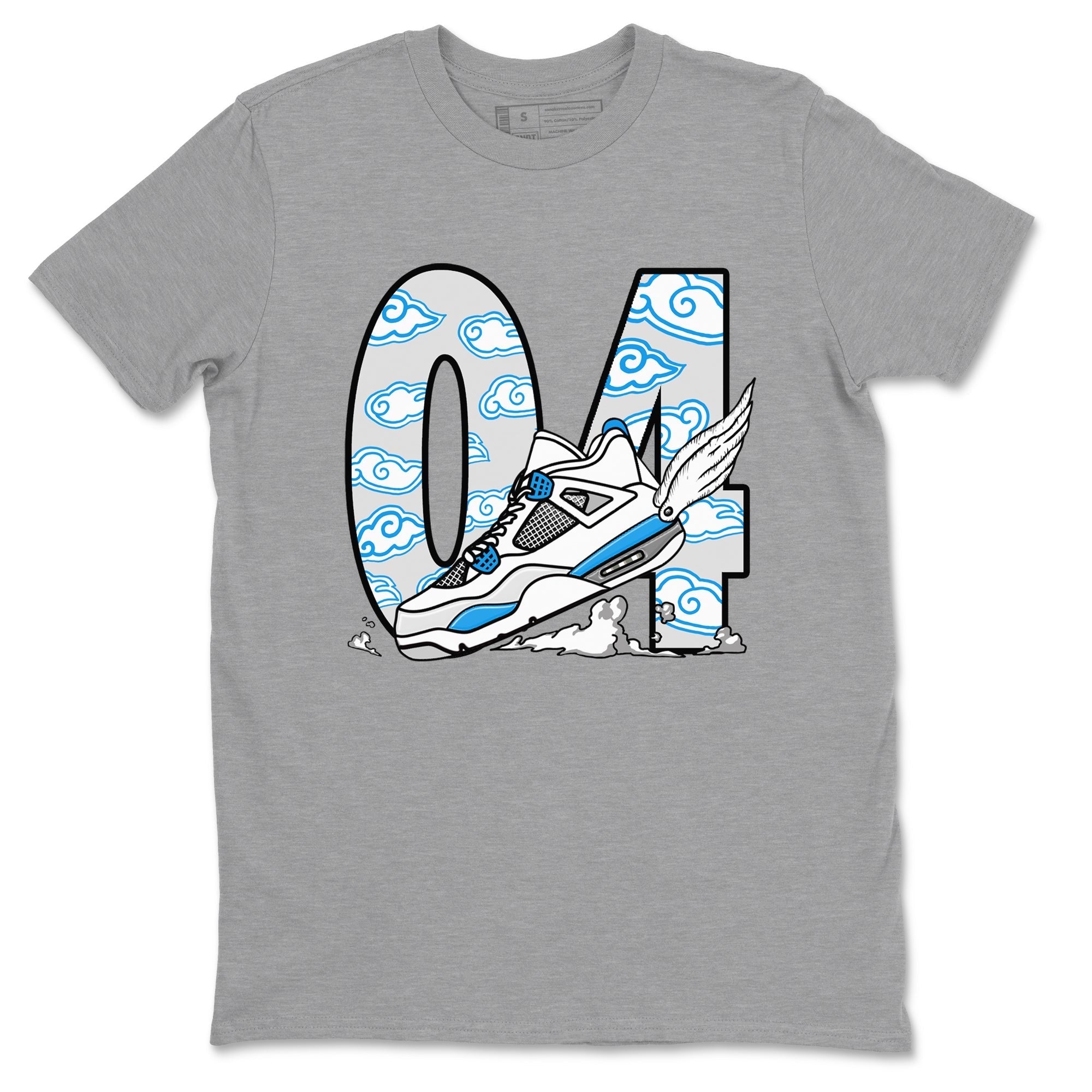 Fly To The Clouds snkmatch Tees - Air Jordan 4 Military Blue