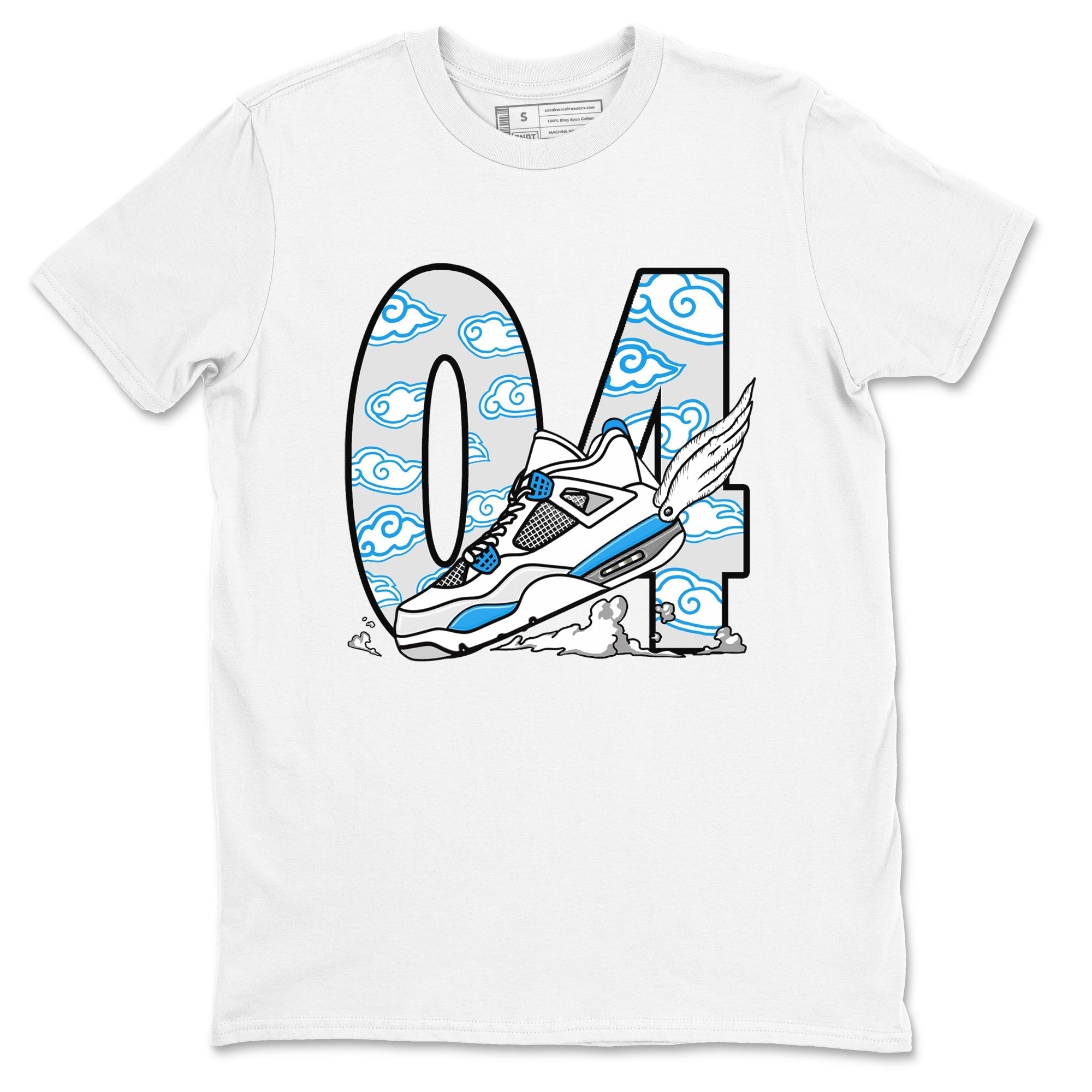 Fly To The Clouds snkmatch Tees - Air Jordan 4 Military Blue
