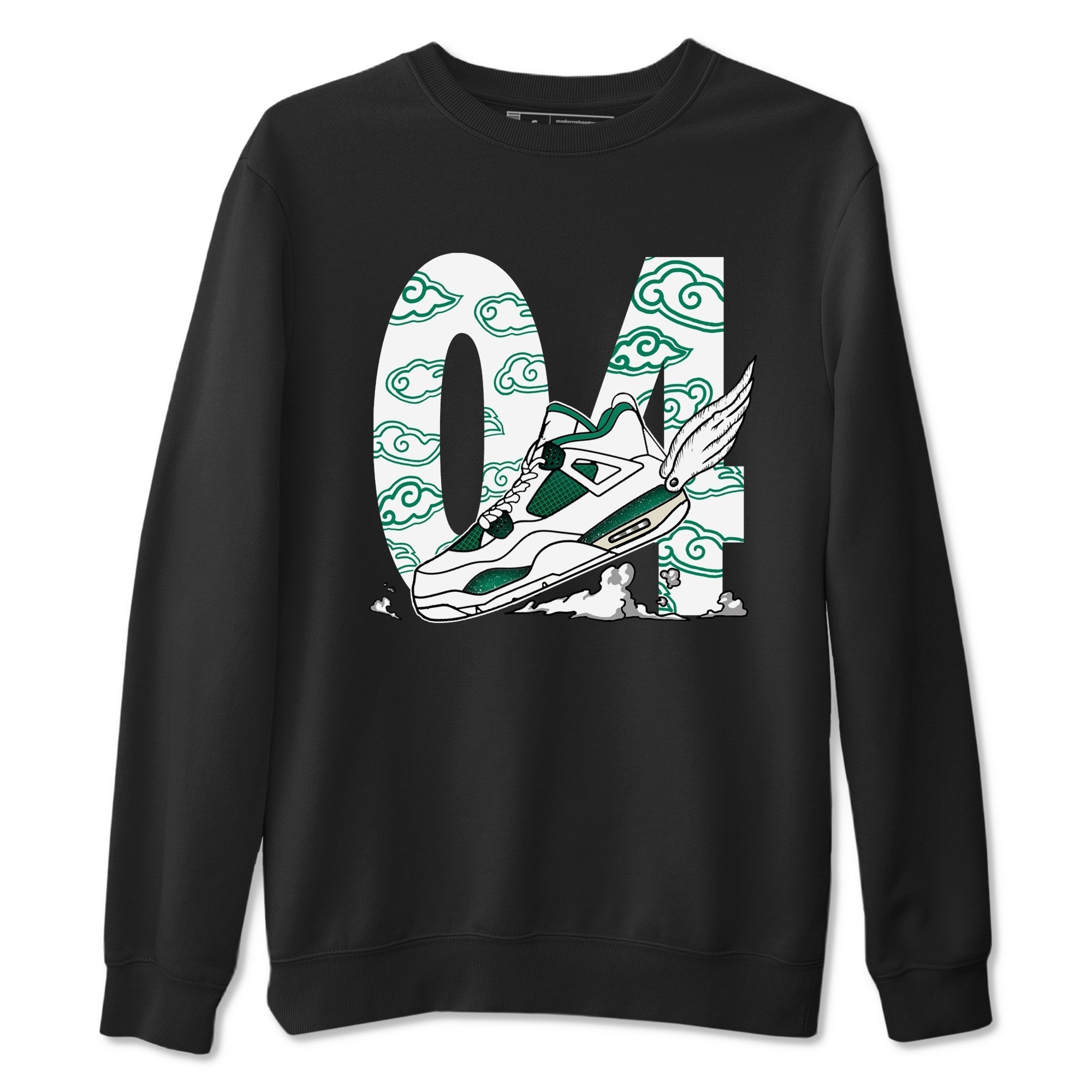 Fly To The Clouds snkmatch Tees - Air Jordan 4 Oxidized Green
