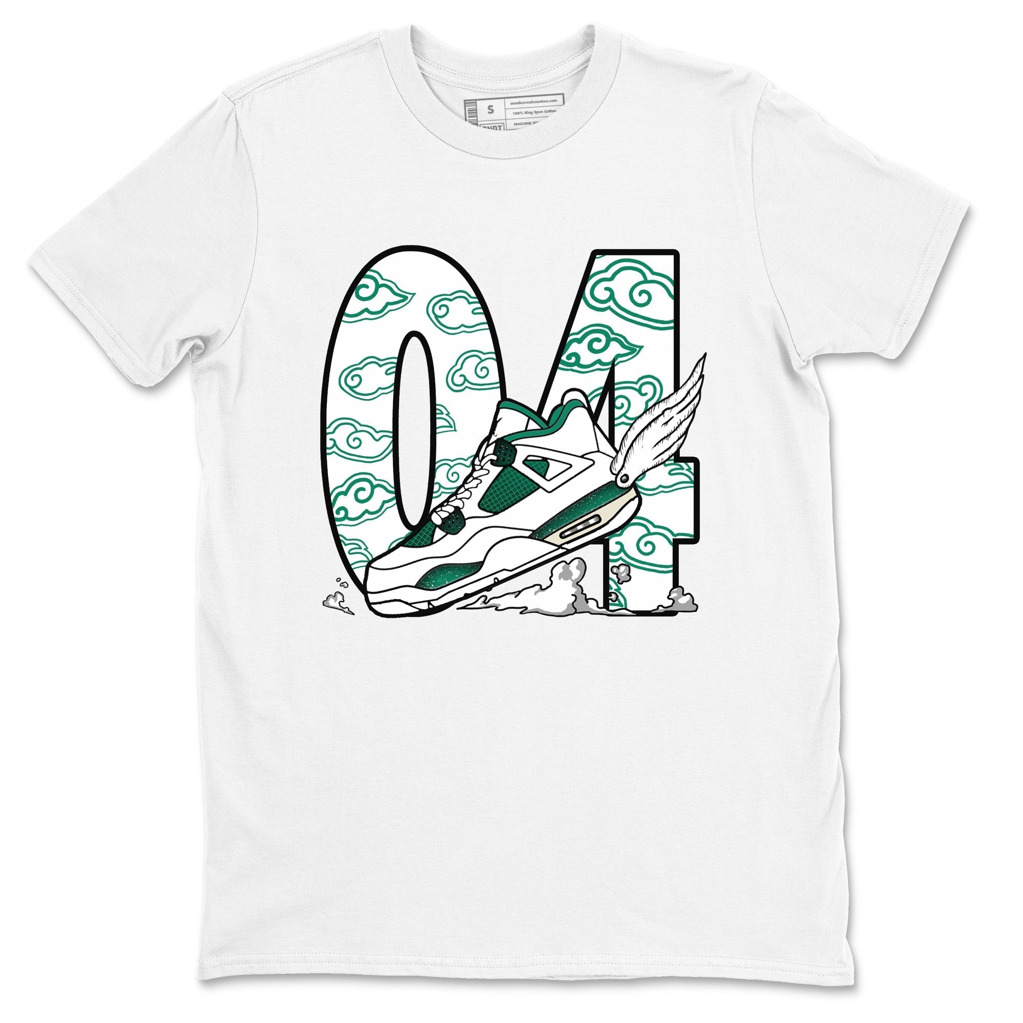 Fly To The Clouds snkmatch Tees - Air Jordan 4 Oxidized Green