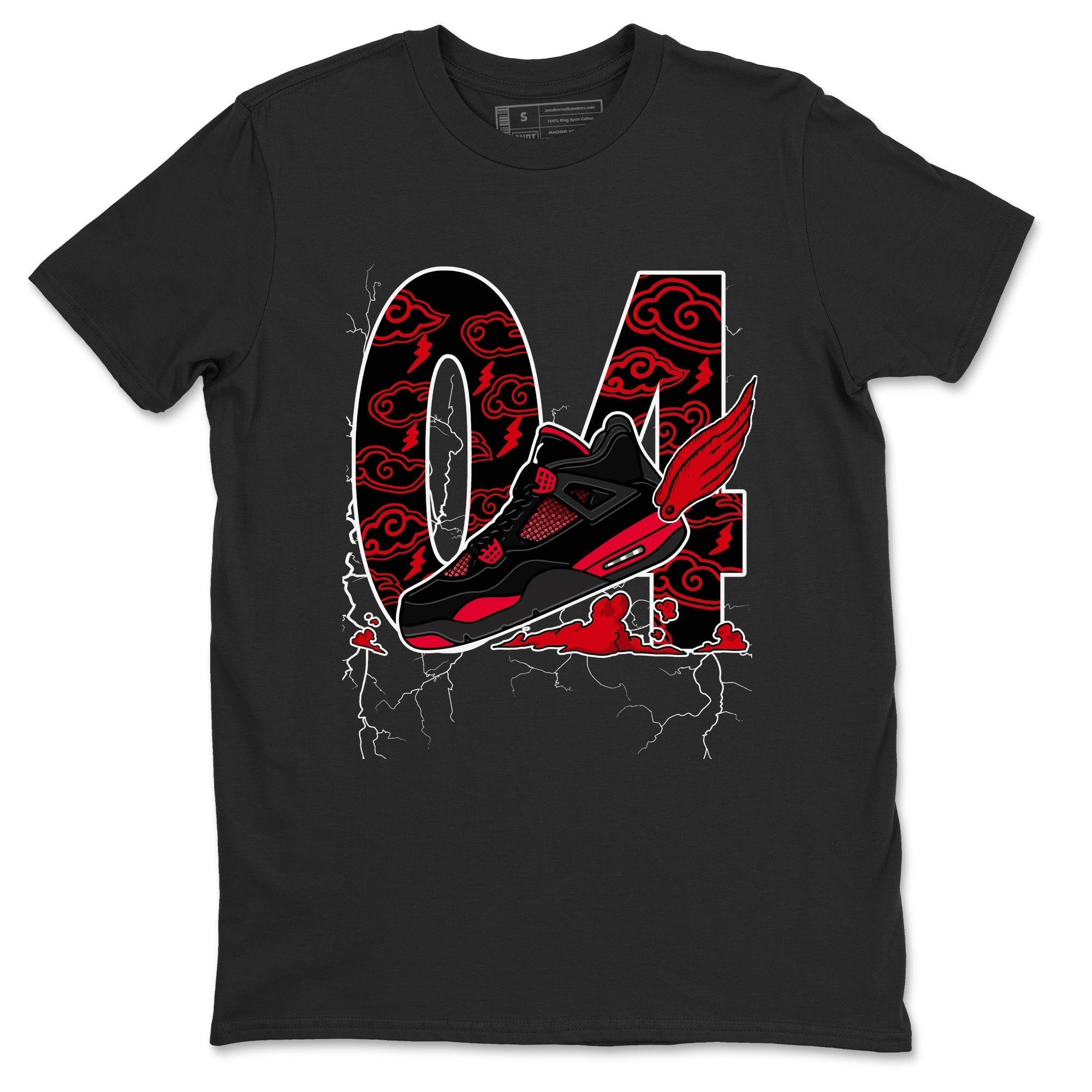 Fly To The Clouds snkmatch Tees - Air Jordan 4 Red Thunder