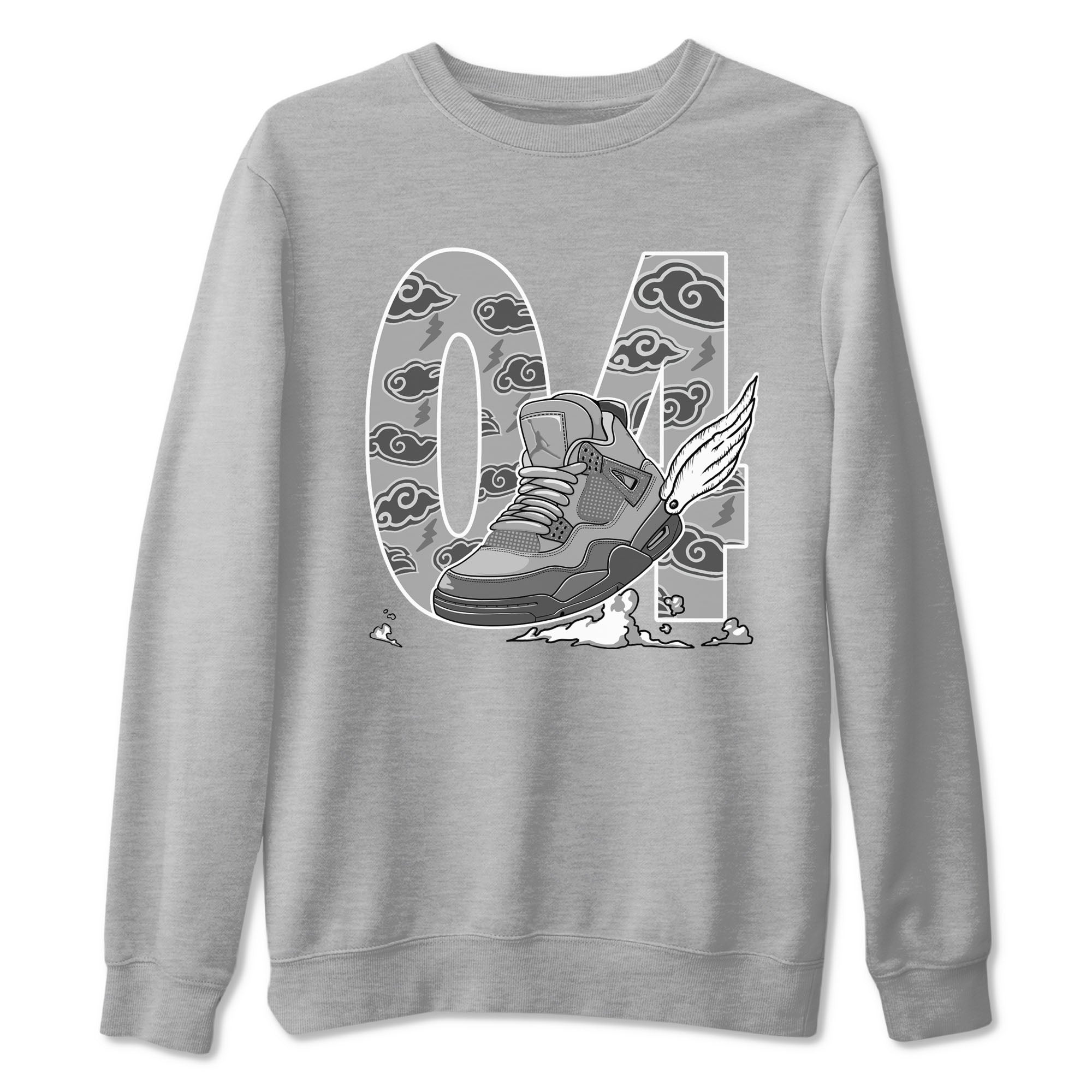 Fly To The Clouds snkmatch Tees - Air Jordan 4 Wet Cement