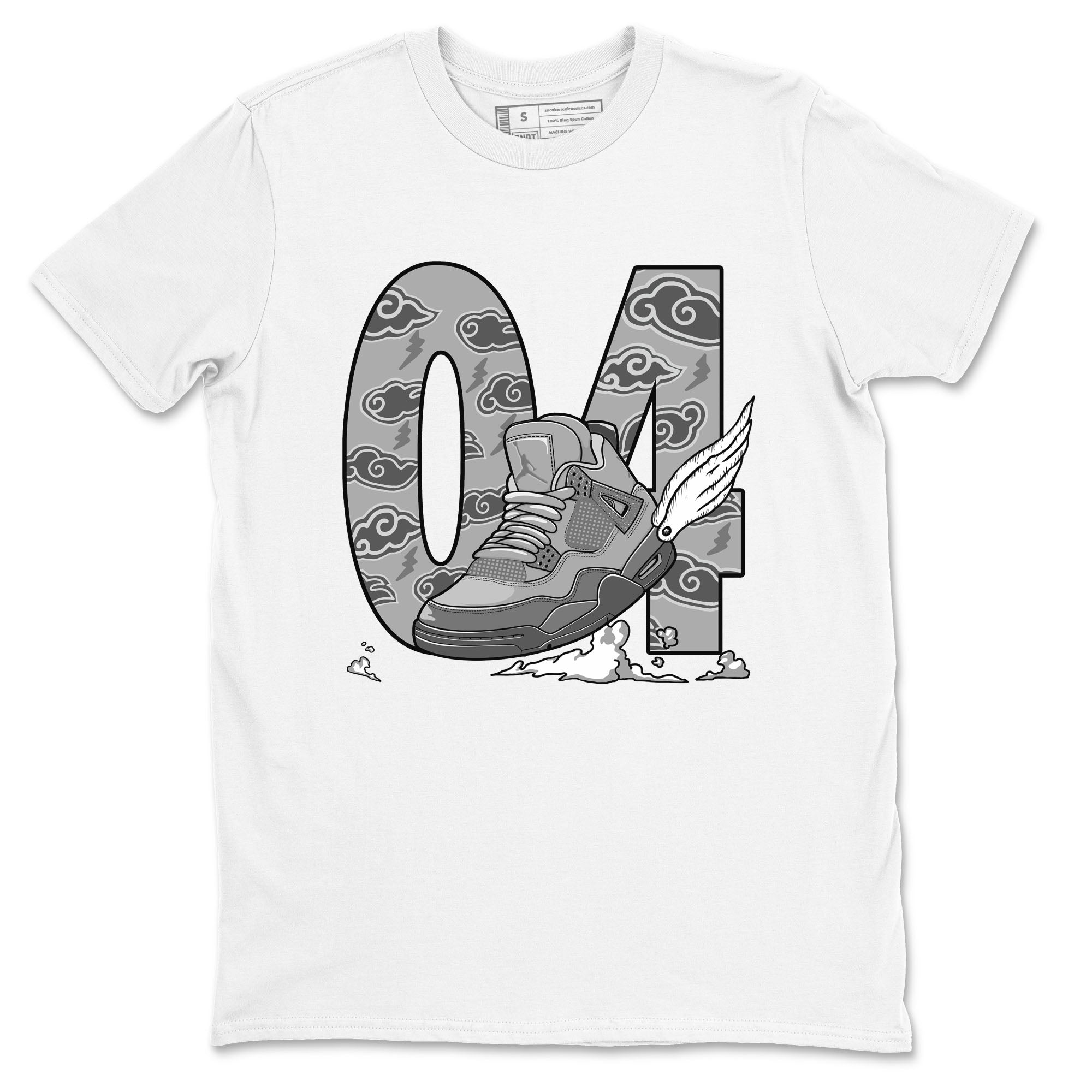 Fly To The Clouds snkmatch Tees - Air Jordan 4 Wet Cement