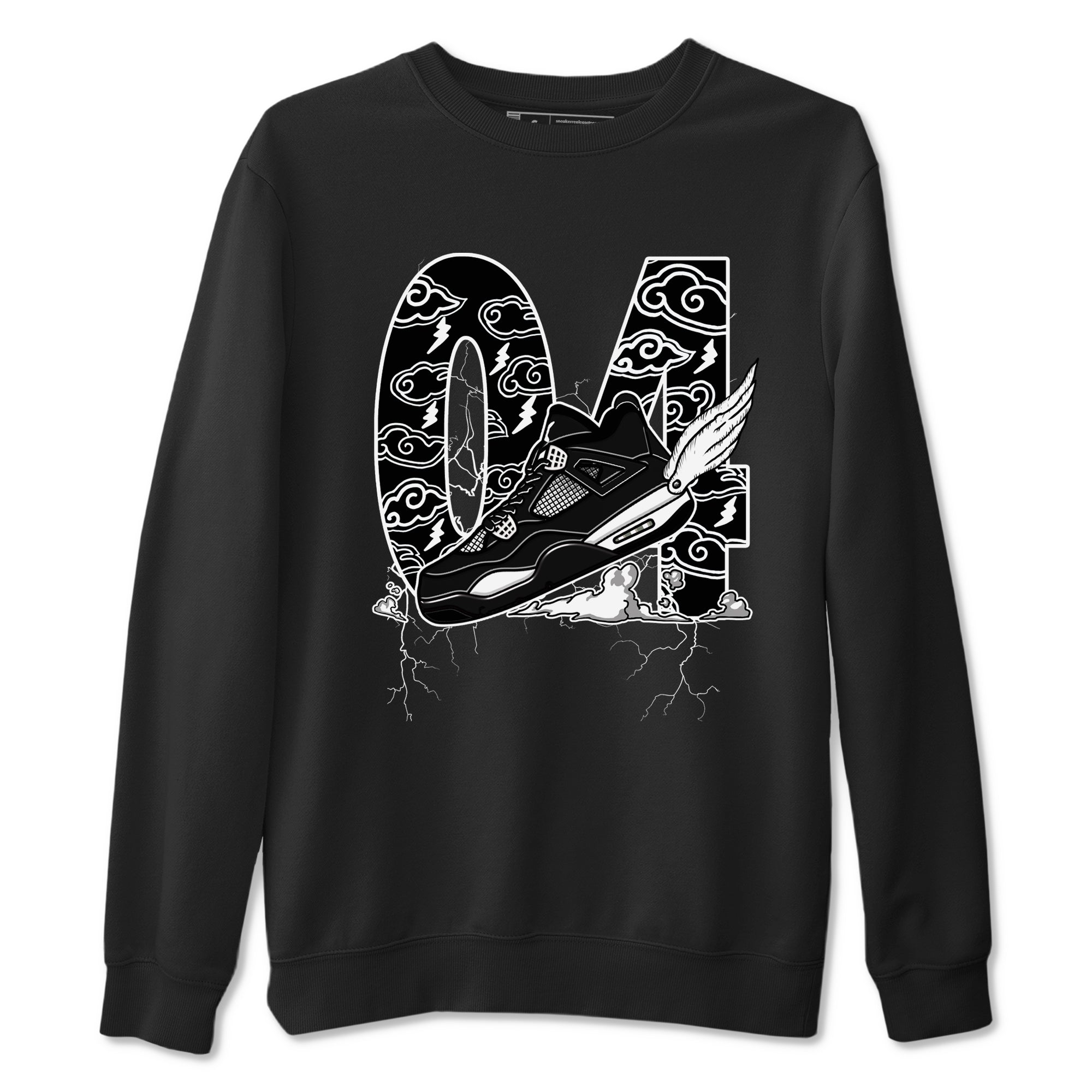 Fly To The Clouds snkmatch Tees - Air Jordan 4 White Thunder