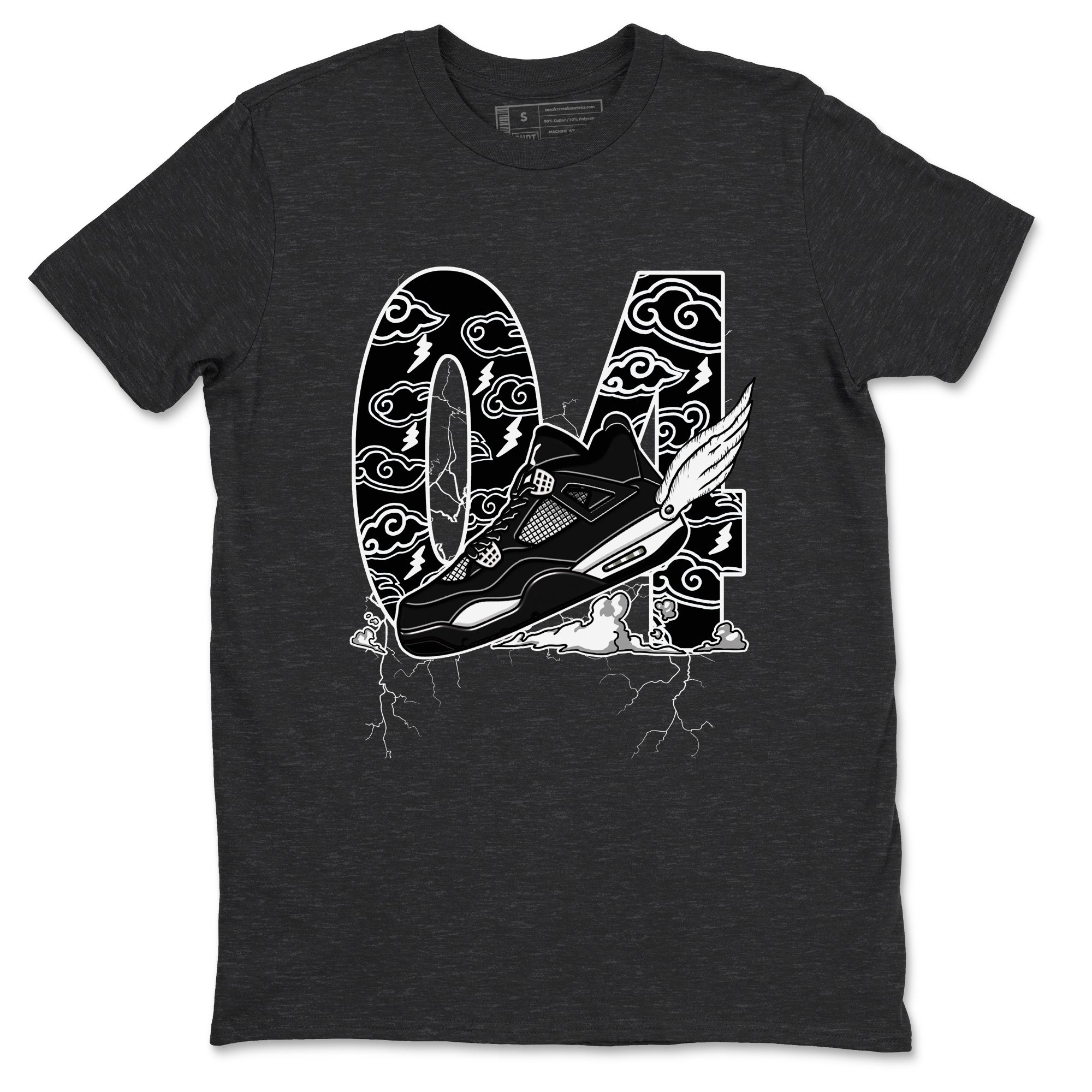 Fly To The Clouds snkmatch Tees - Air Jordan 4 White Thunder