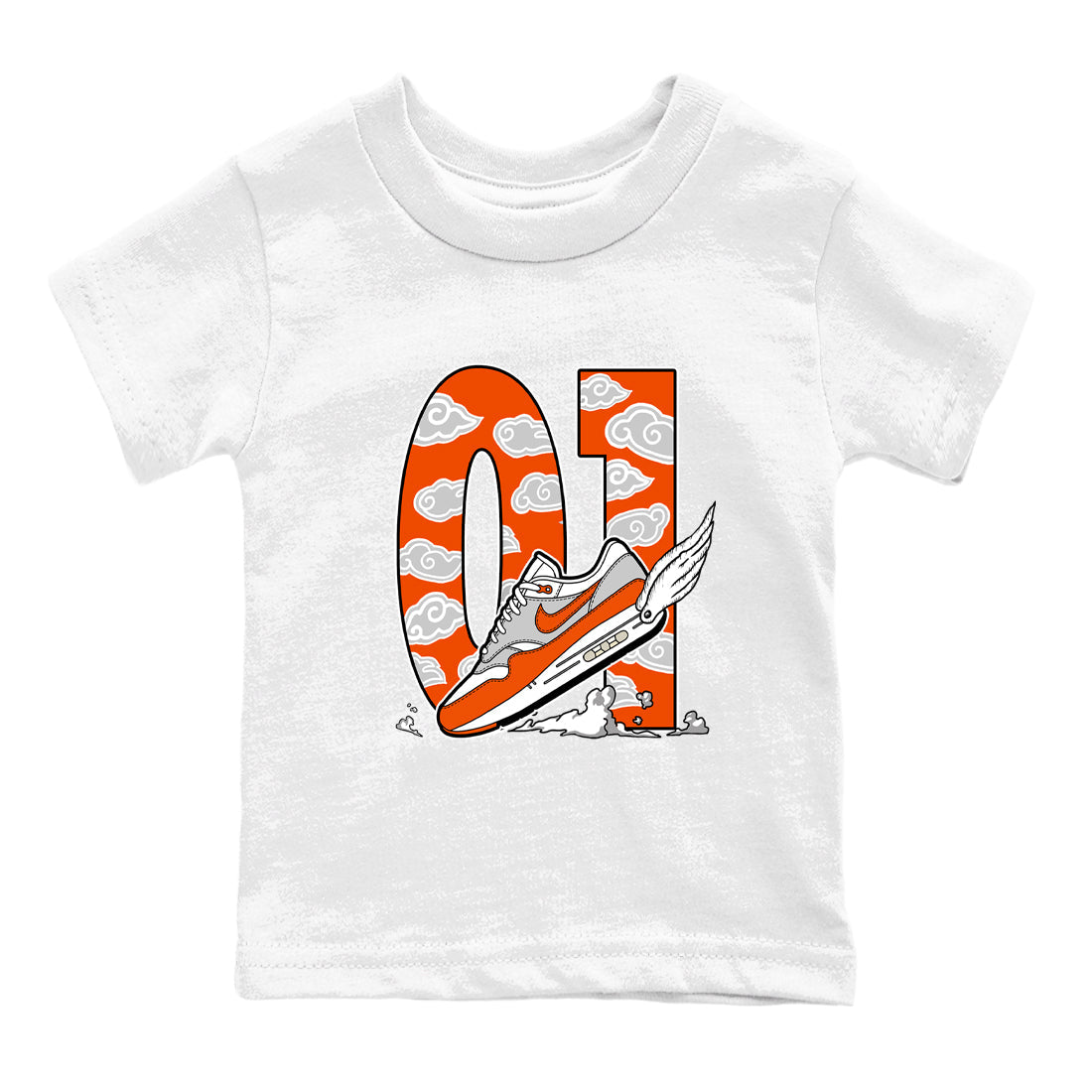 Fly To The Clouds snkmatch Tees Kids - Air Max 1 Cosmic Clay