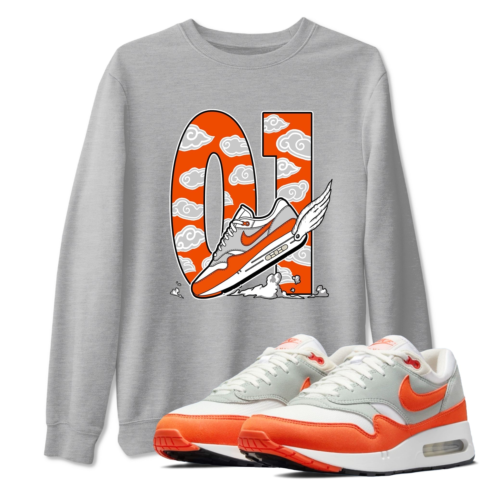 Fly To The Clouds snkmatch Tees - Air Max 1 Cosmic Clay