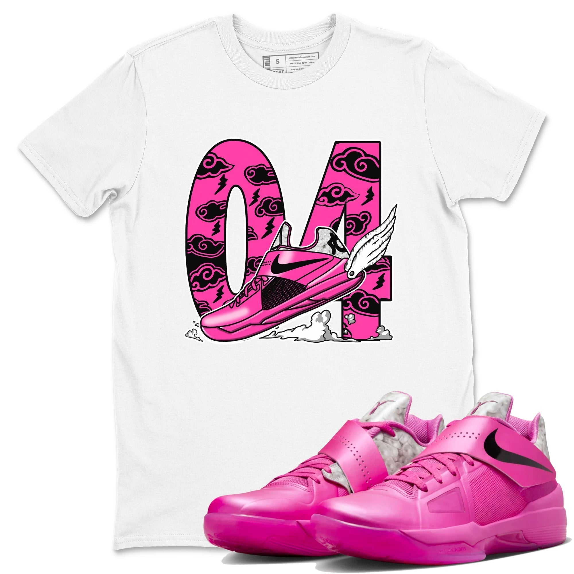 Fly To The Clouds snkmatch Tees - Nike KD 4 Aunt Pearl