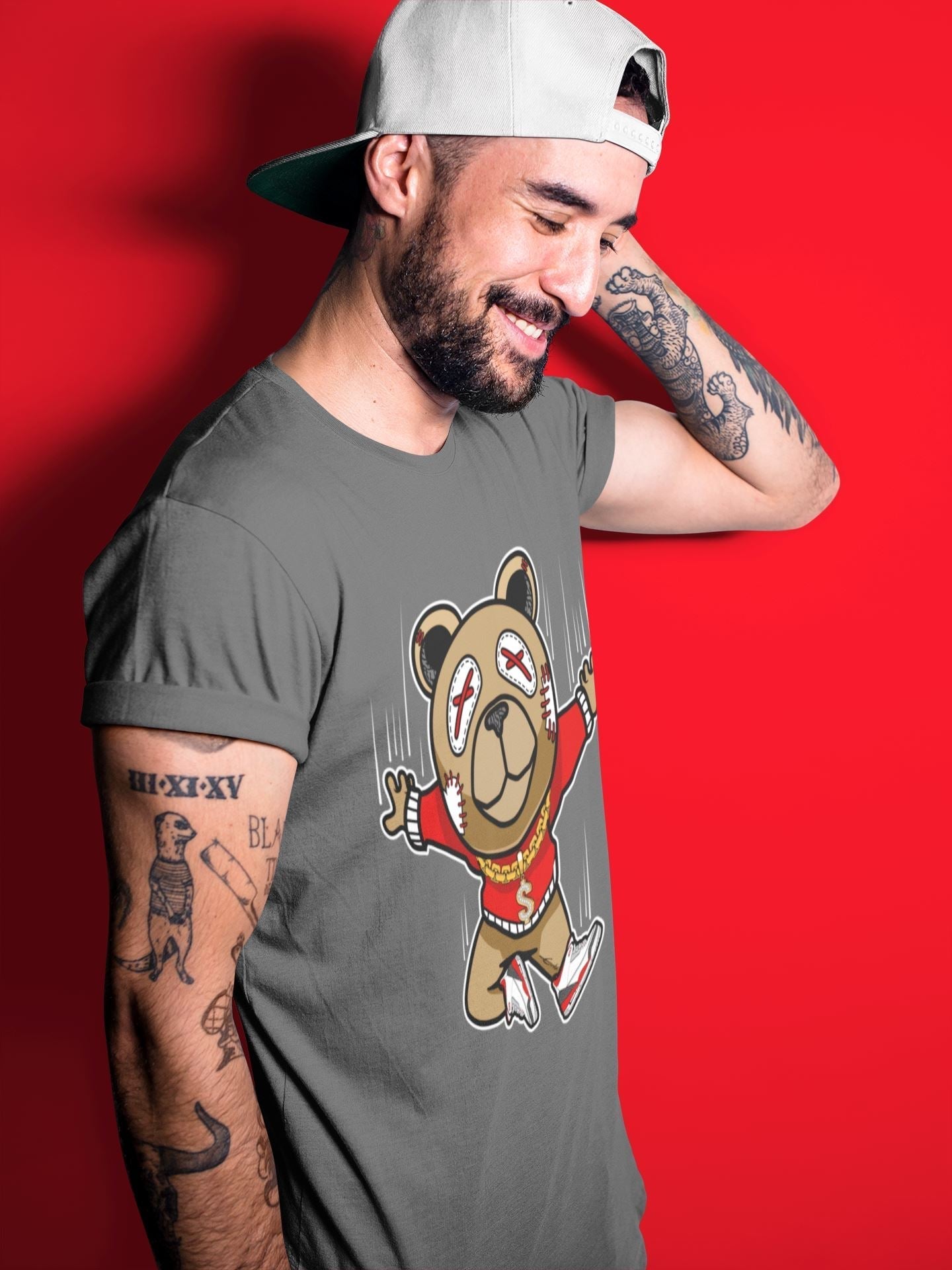 Flying Bear Unisex Tops - Air Jordan 3 Fire Red