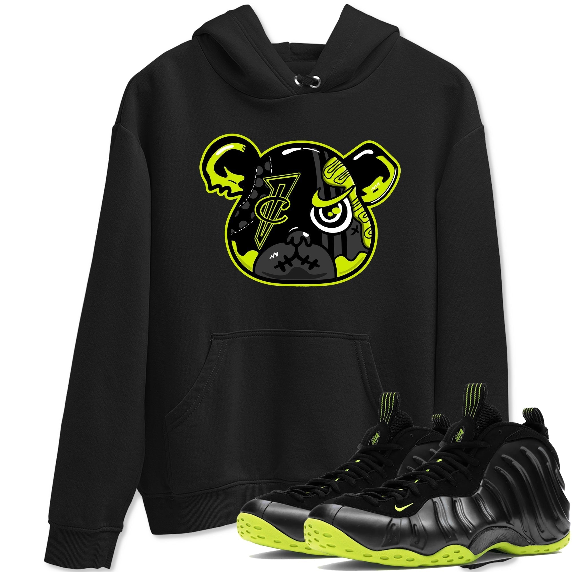 Foamposite Bear snkmatch Tees - Air Foamposite One Black Volt
