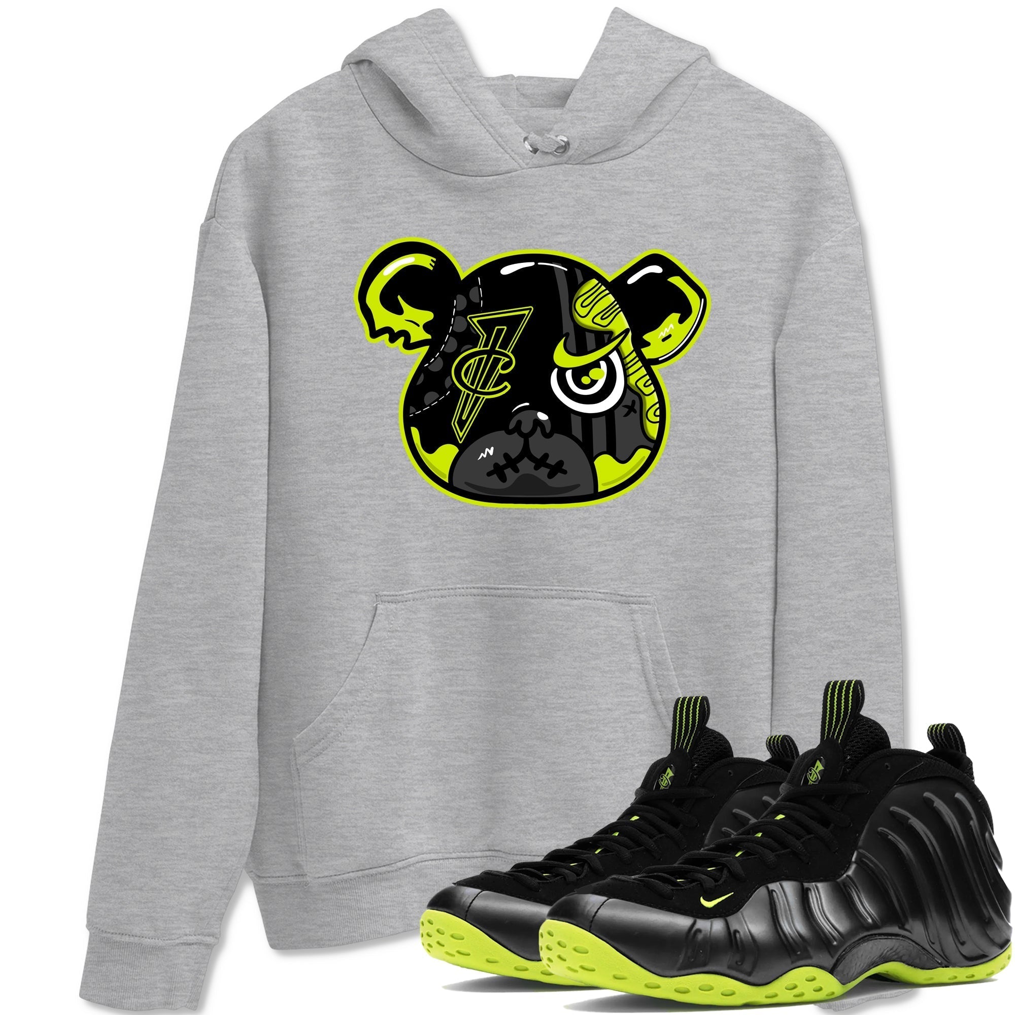 Foamposite Bear snkmatch Tees - Air Foamposite One Black Volt