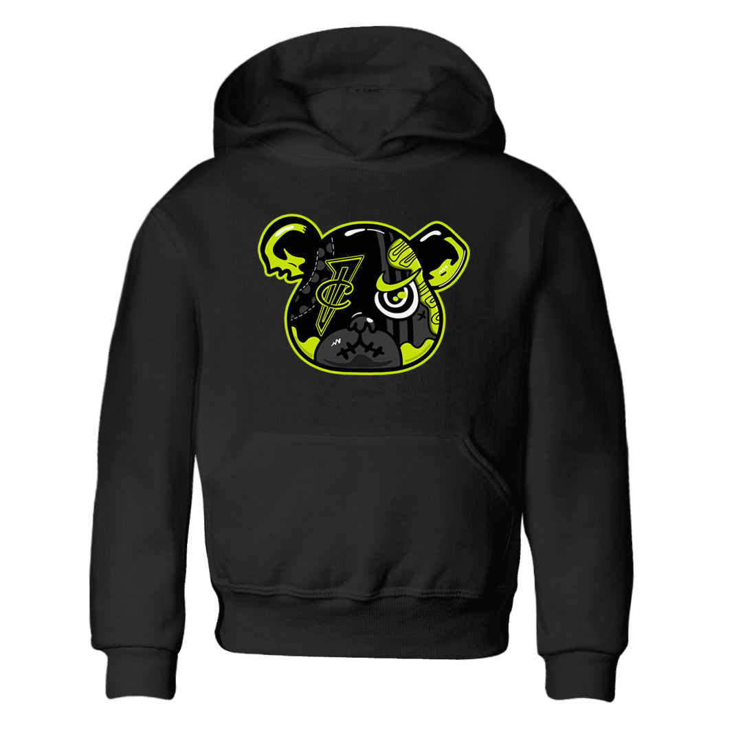 Foamposite Bear snkmatch Tees Kids - Air Foamposite One Black Volt