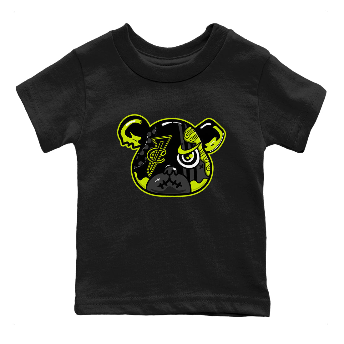 Foamposite Bear snkmatch Tees Kids - Air Foamposite One Black Volt