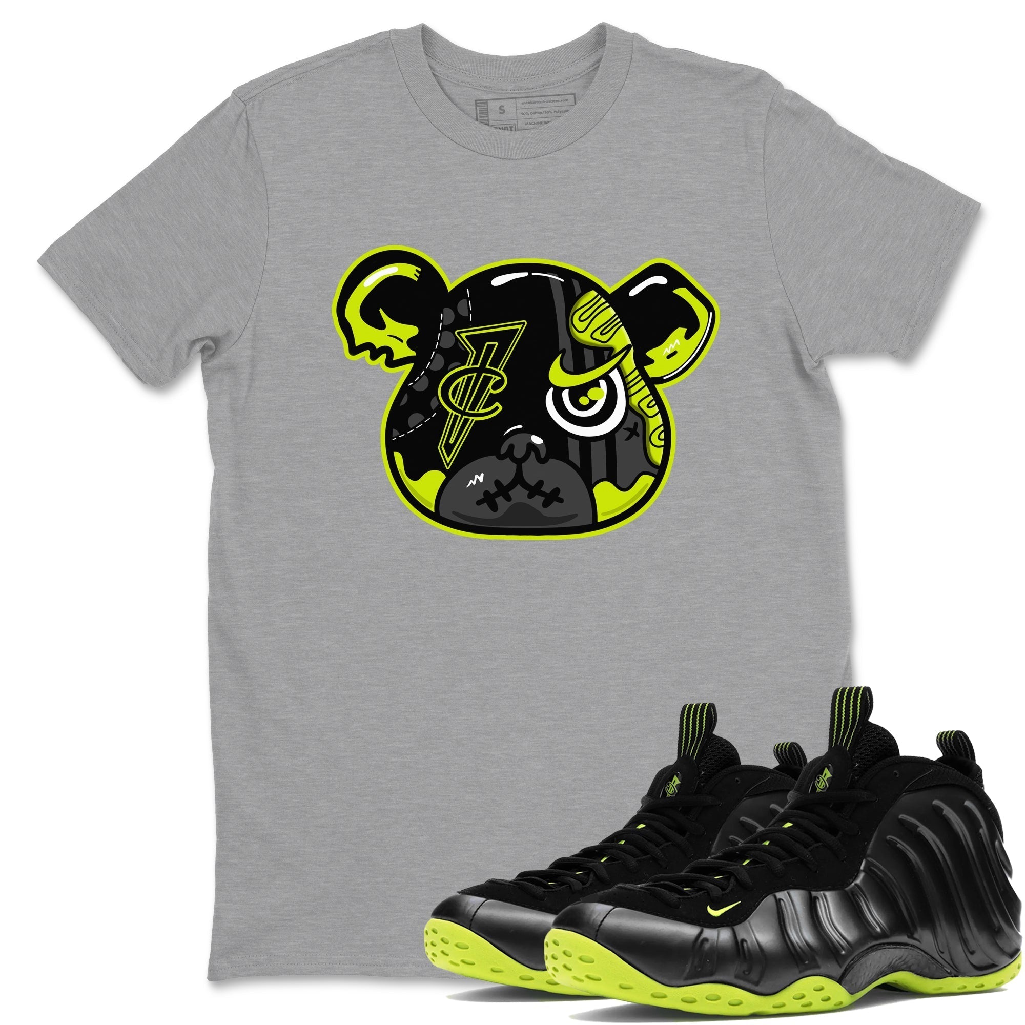 Foamposite Bear snkmatch Tees - Air Foamposite One Black Volt