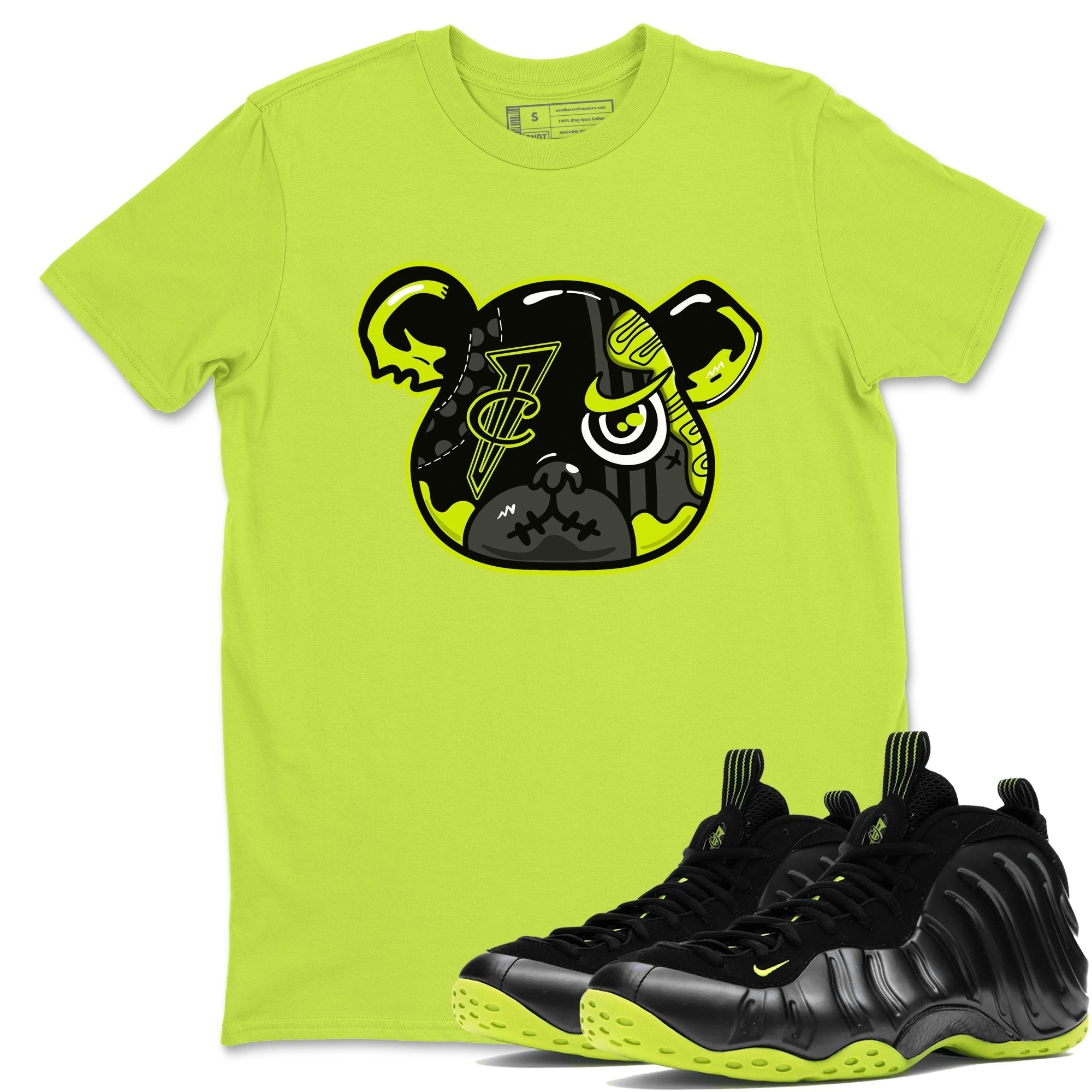 Foamposite Bear snkmatch Tees - Air Foamposite One Black Volt