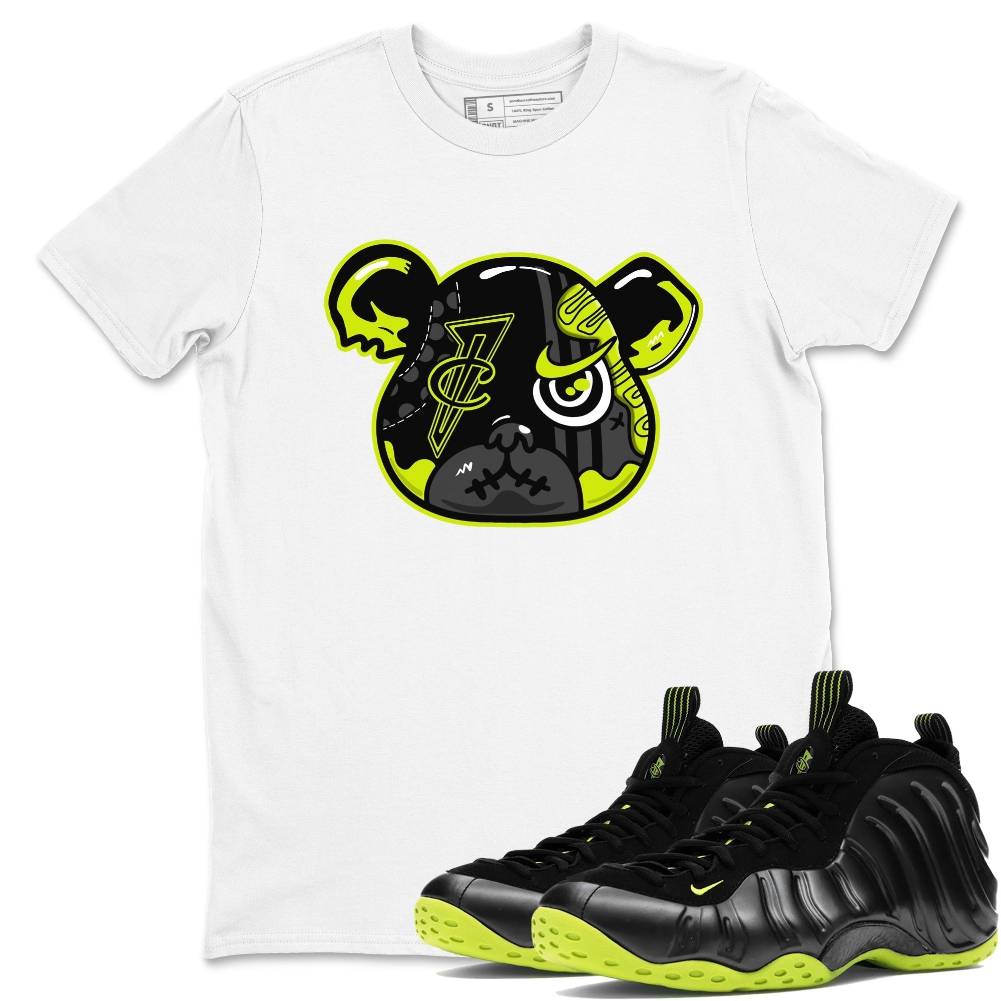 Foamposite Bear snkmatch Tees - Air Foamposite One Black Volt
