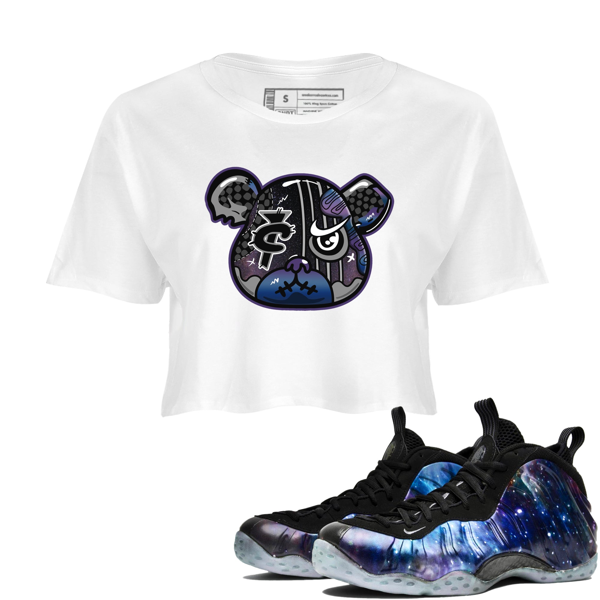 Foamposite Bear snkmatch Women's Top - Air Foamposite One Galaxy