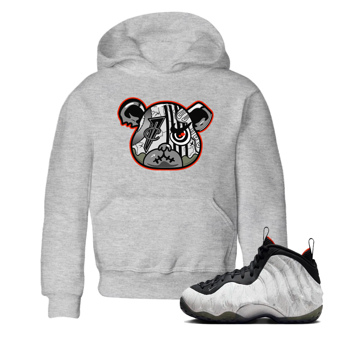 Foamposite Bear snkmatch Tees Kids - Air Foamposite One Jin