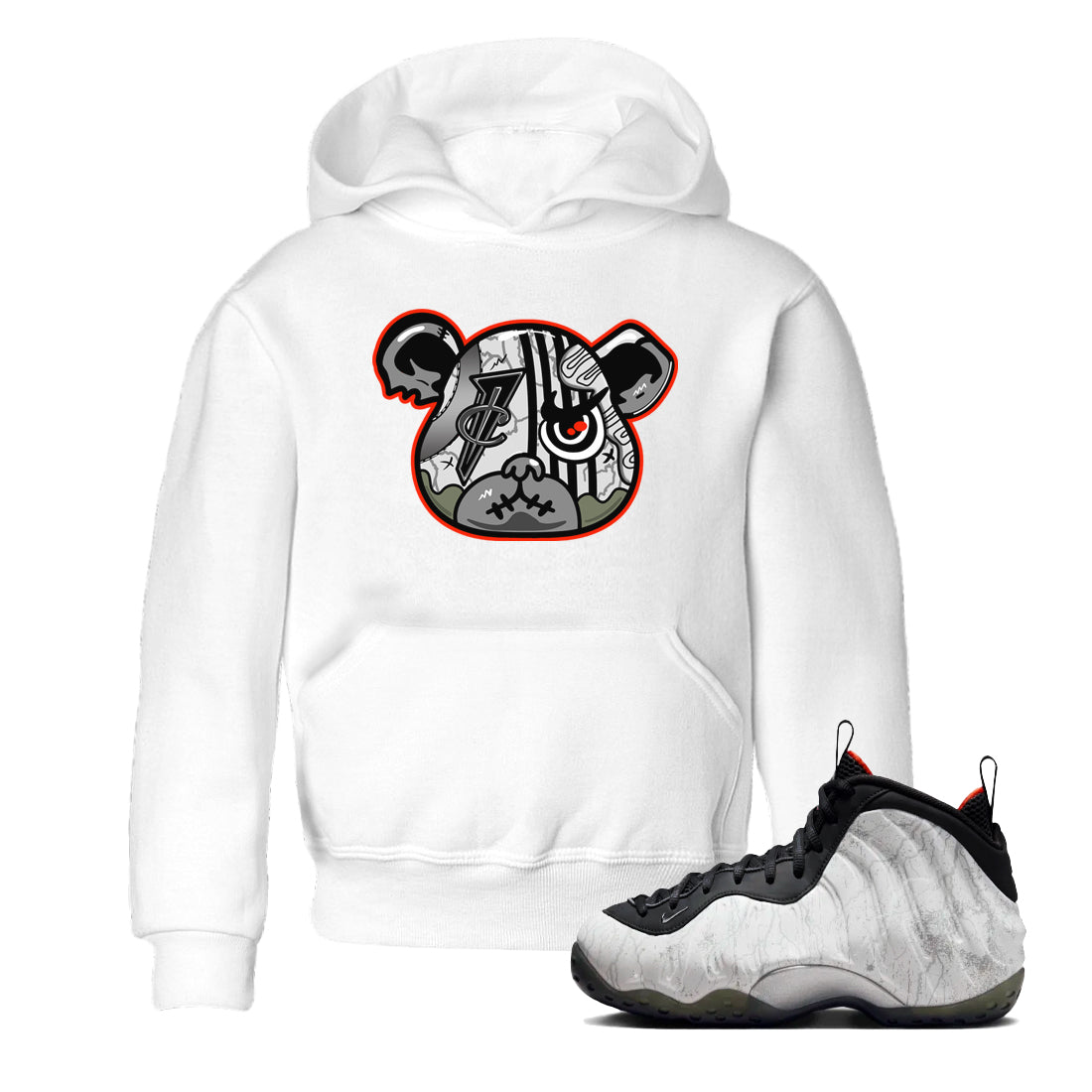 Foamposite Bear snkmatch Tees Kids - Air Foamposite One Jin