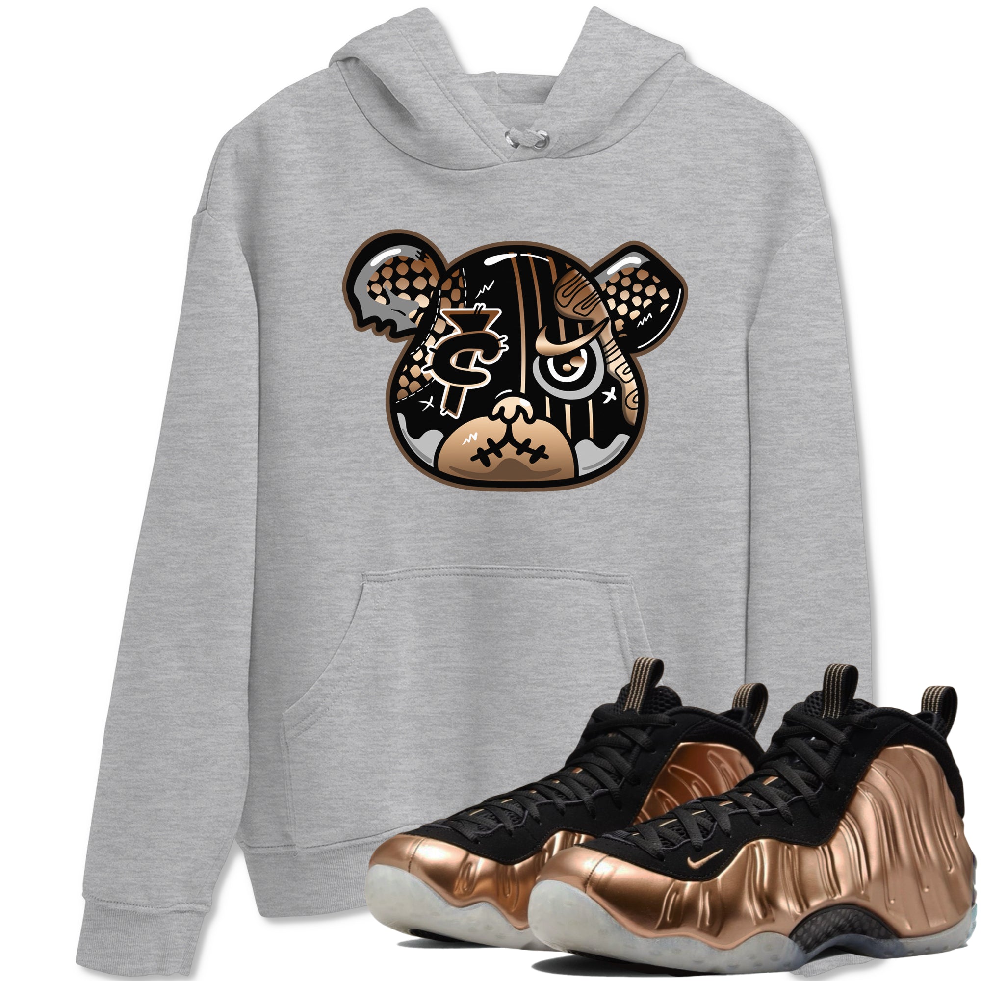 Foamposite Bear snkmatch Tees - Air Foamposite One Metallic Copper