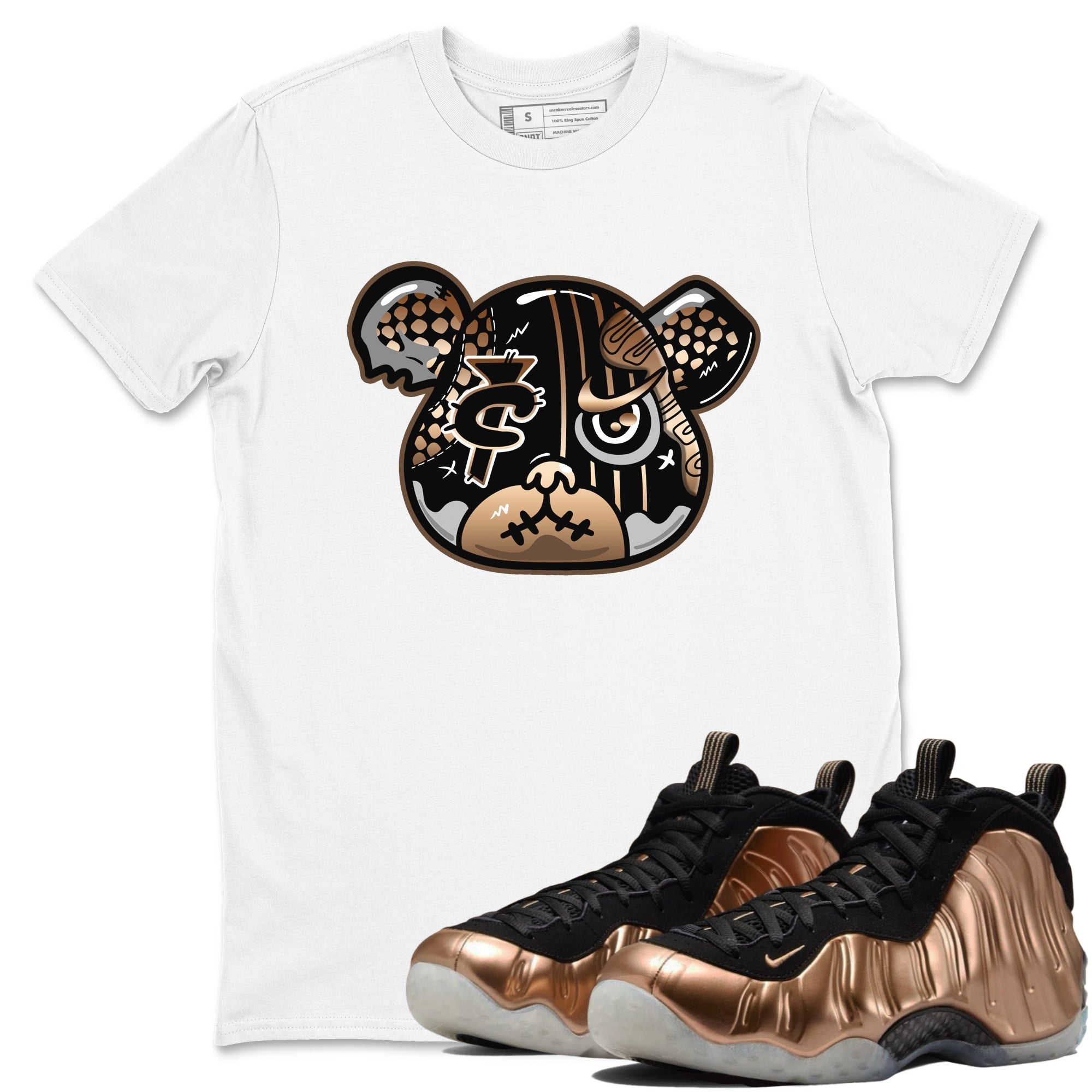 Foamposite Bear snkmatch Tees - Air Foamposite One Metallic Copper