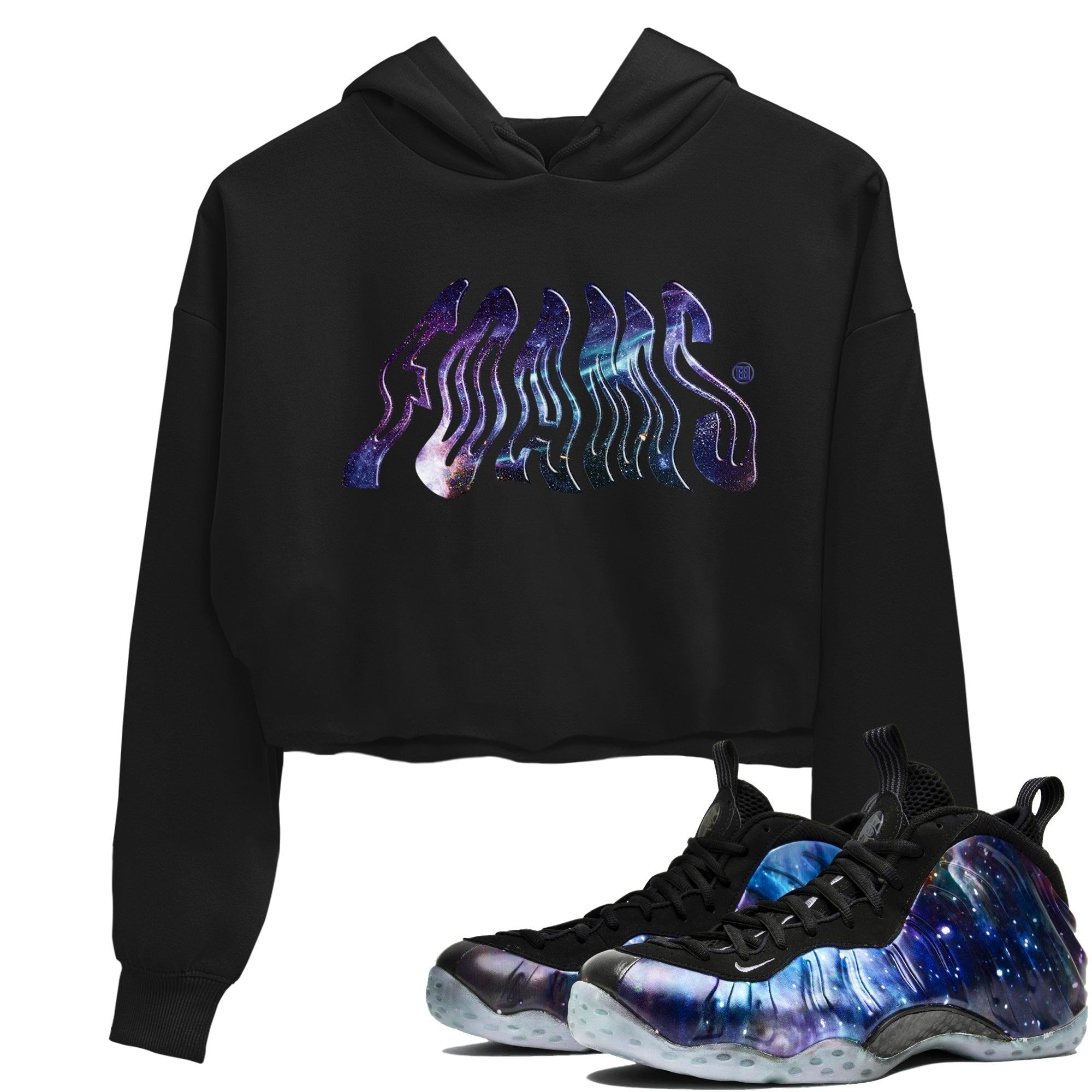 Foams snkmatch Women's Top - Air Foamposite One Galaxy