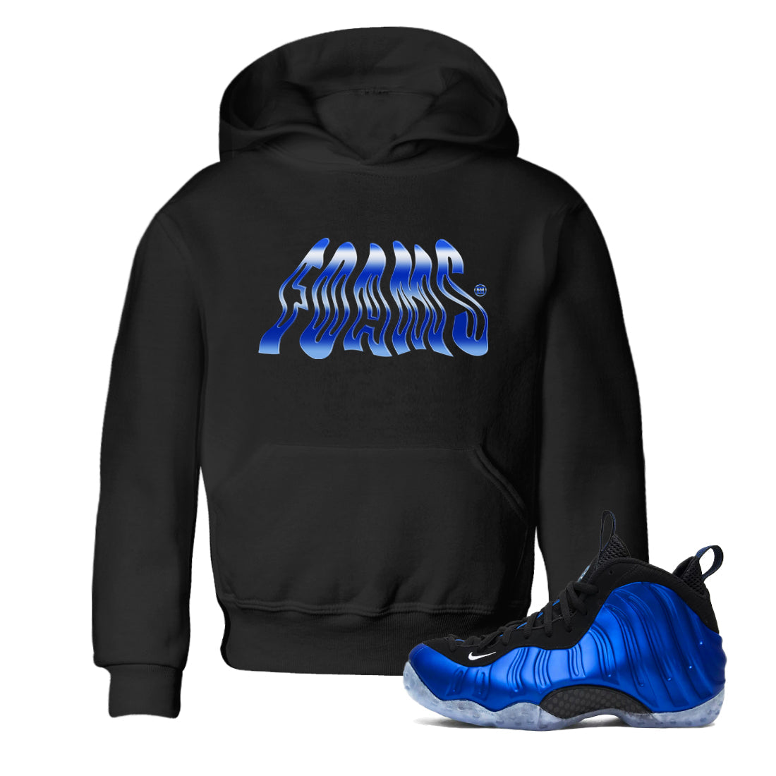 Foams snkmatch Tees Kids - Air Foamposite One Royal