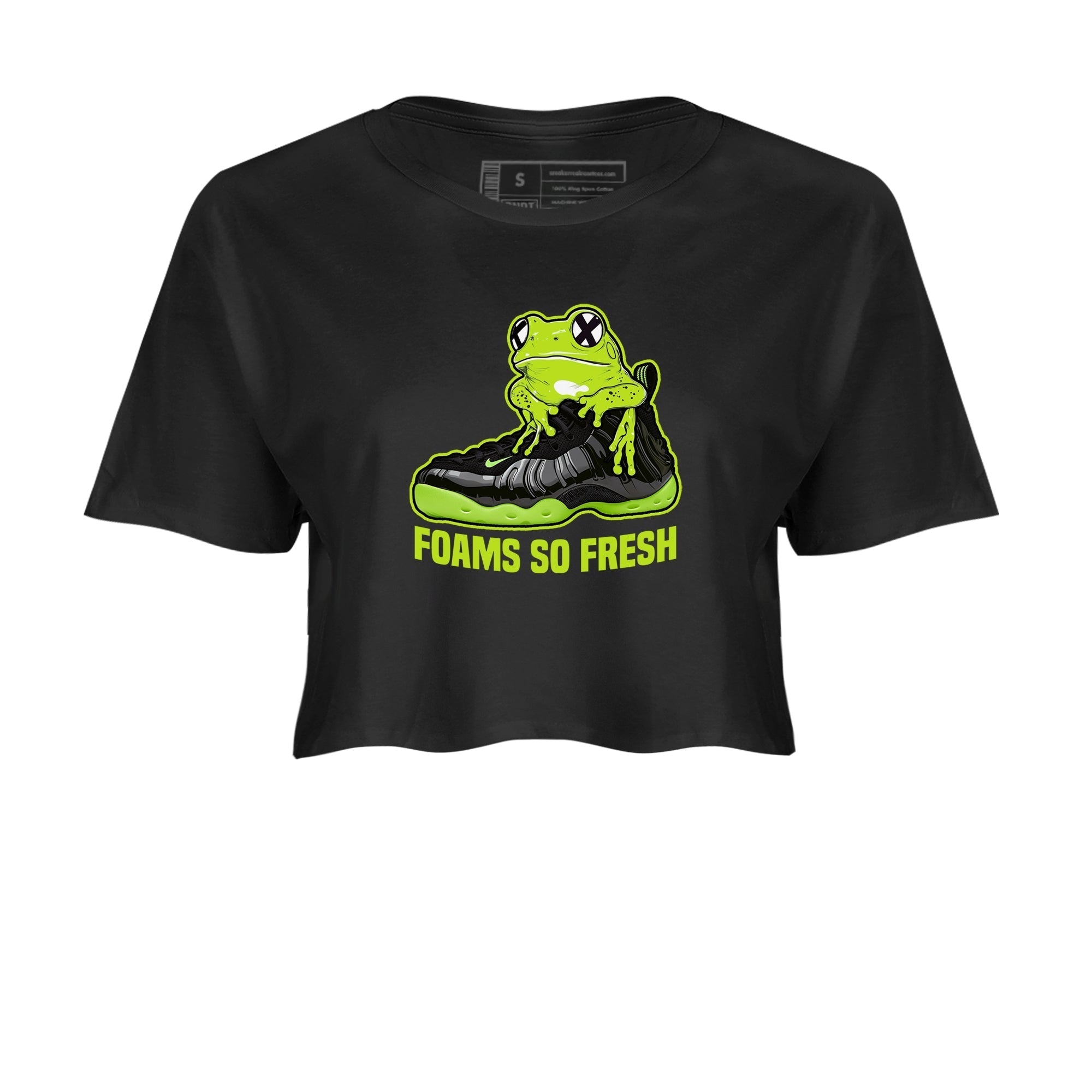 Foams So Fresh snkmatch Women's Top - Air Foamposite One Black Volt