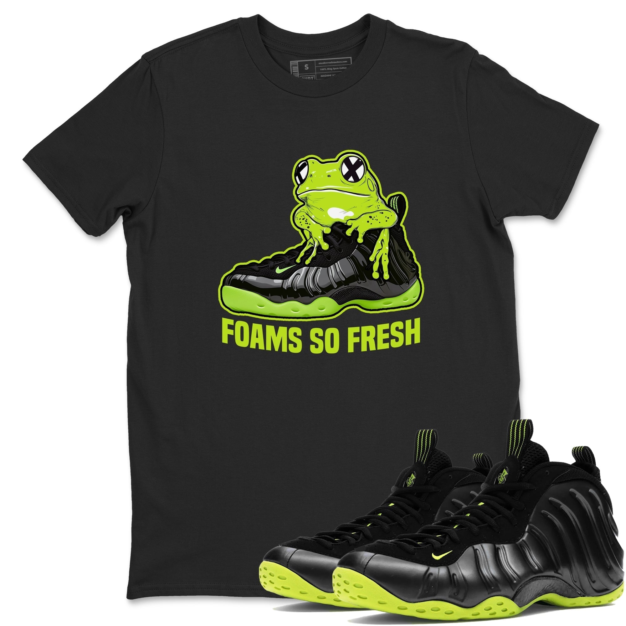 Foams So Fresh snkmatch Tees - Air Foamposite One Black Volt