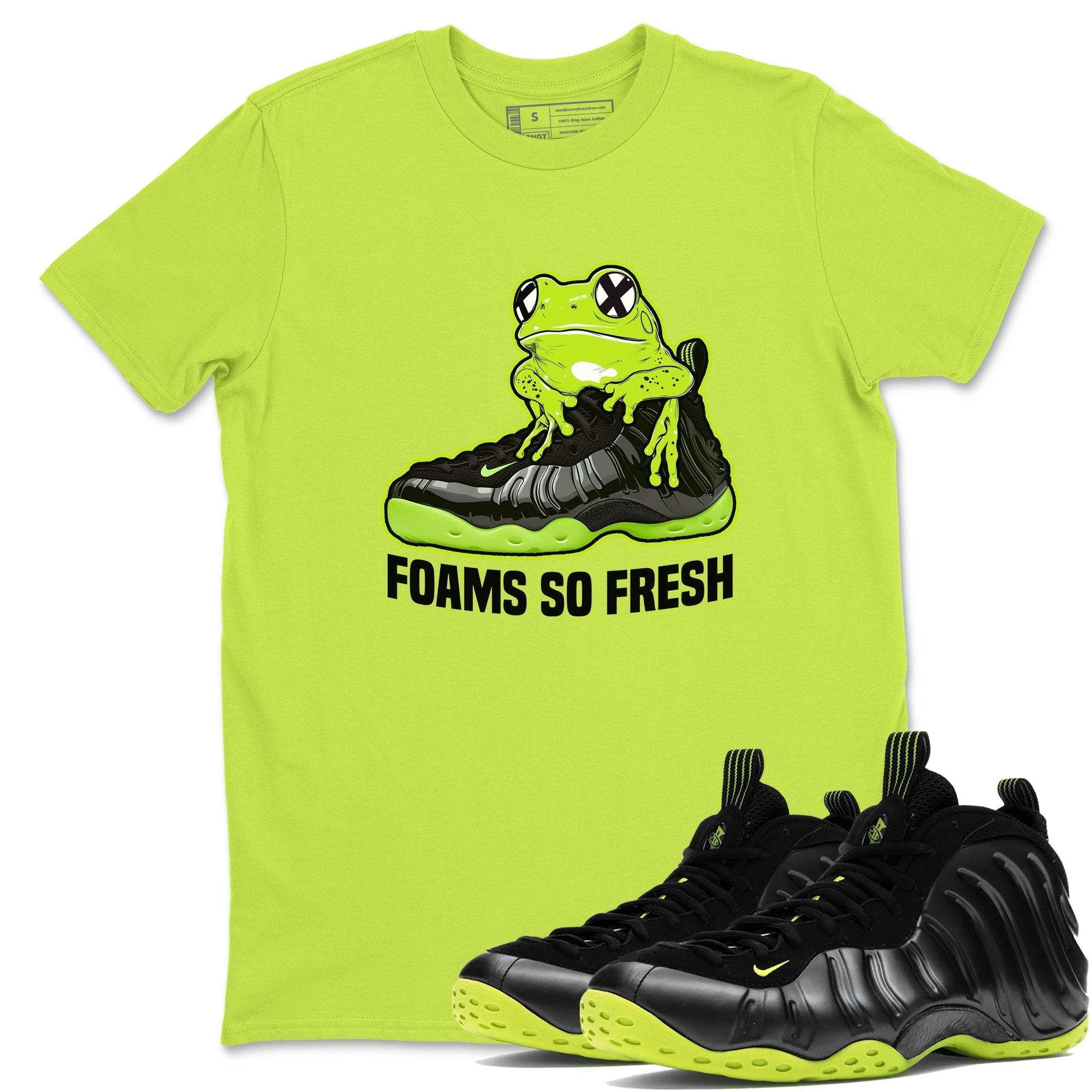 Foams So Fresh snkmatch Tees - Air Foamposite One Black Volt
