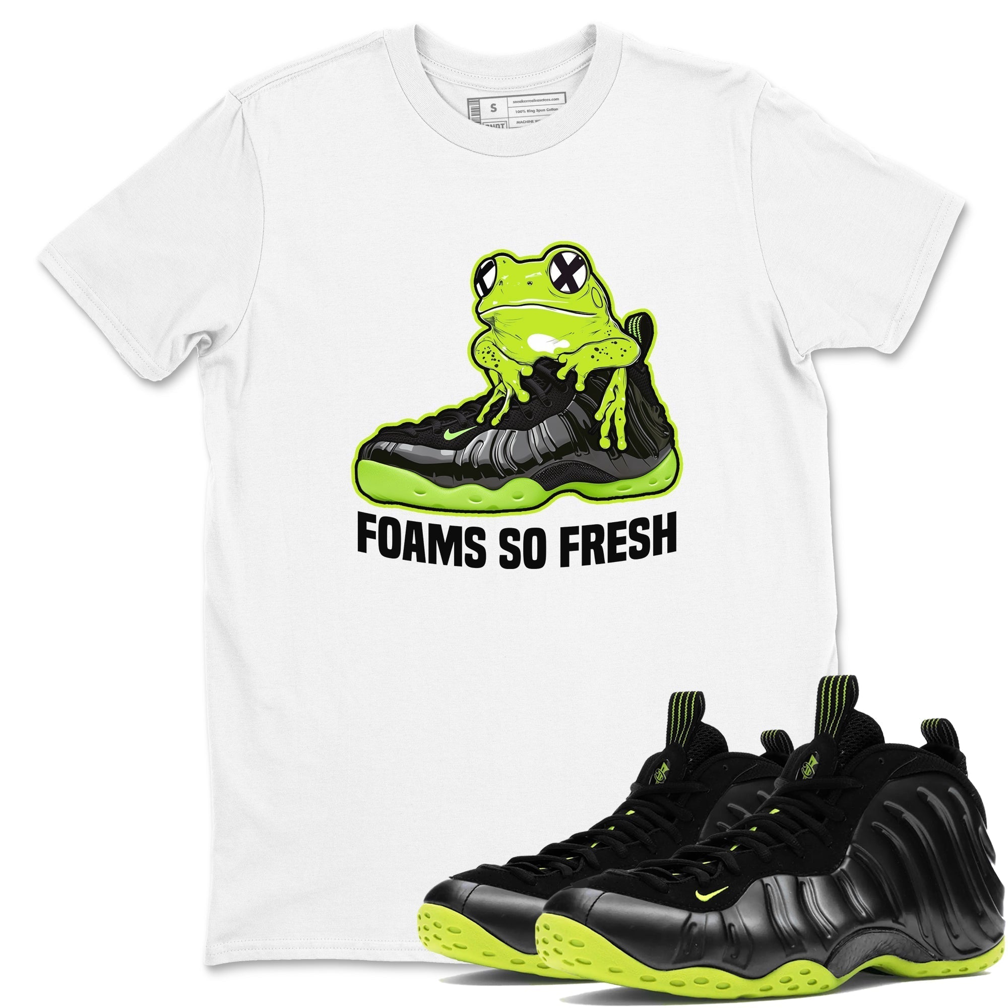 Foams So Fresh snkmatch Tees - Air Foamposite One Black Volt