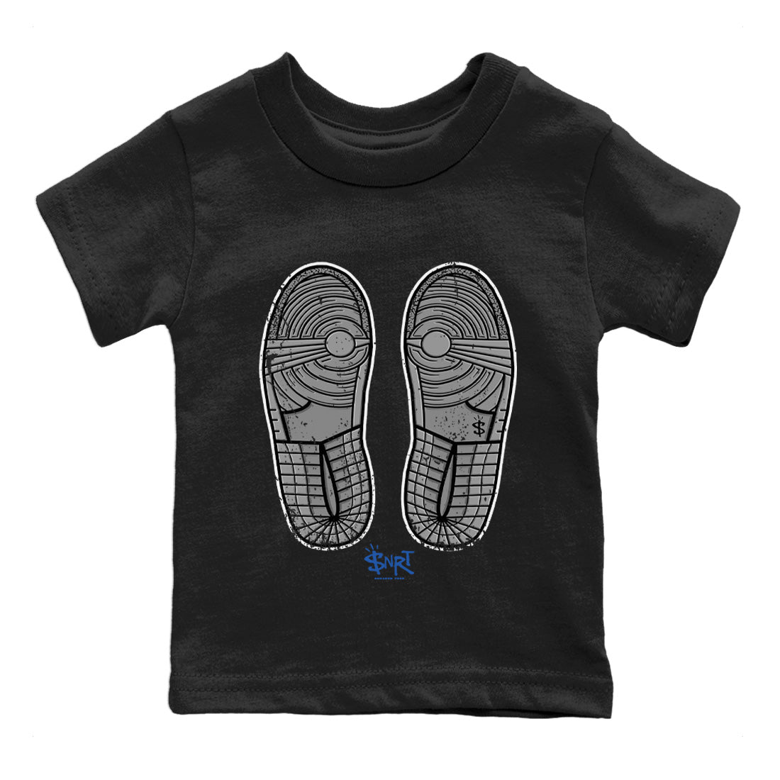 Footprint Kids Tops - Air Jordan 1 True Blue