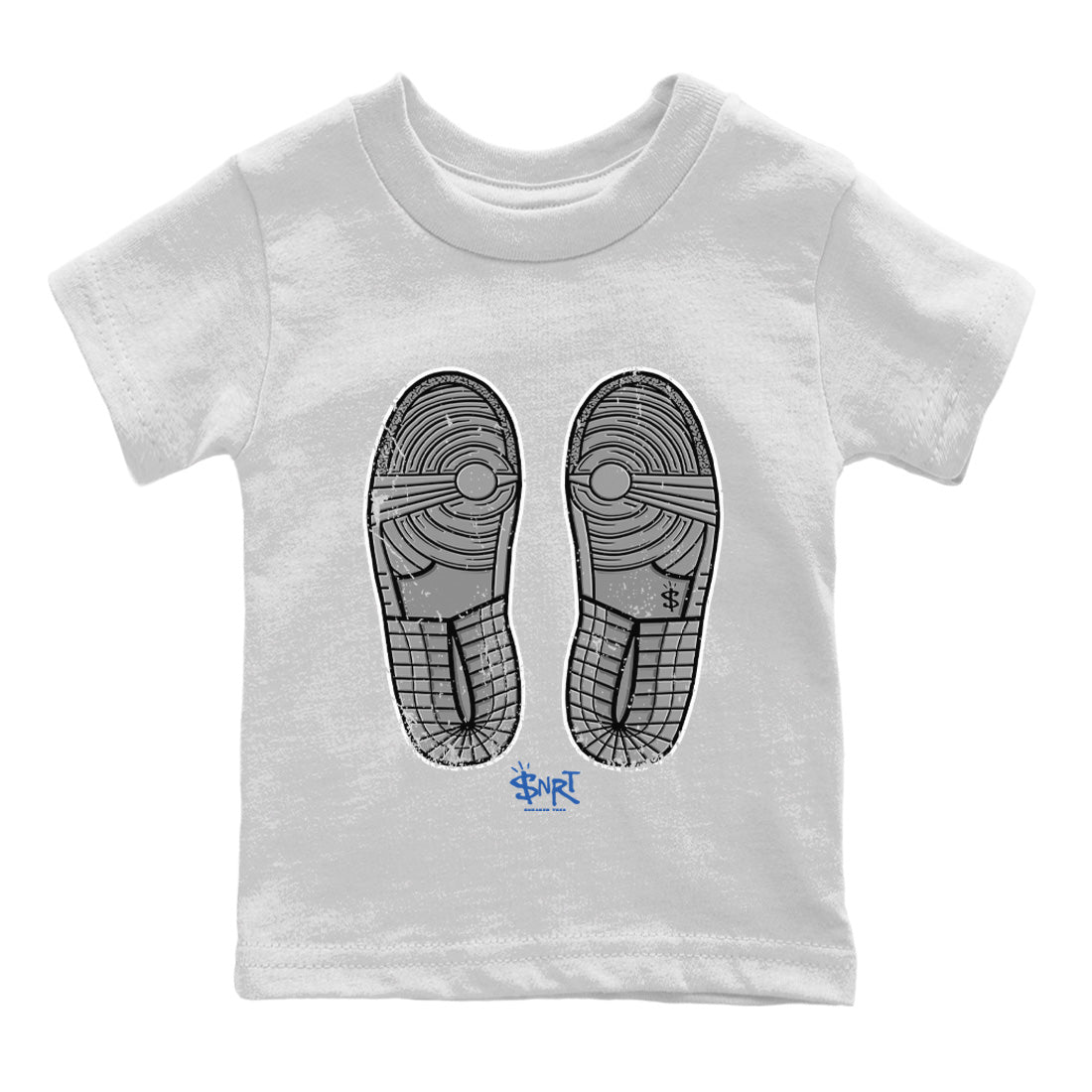 Footprint Kids Tops - Air Jordan 1 True Blue
