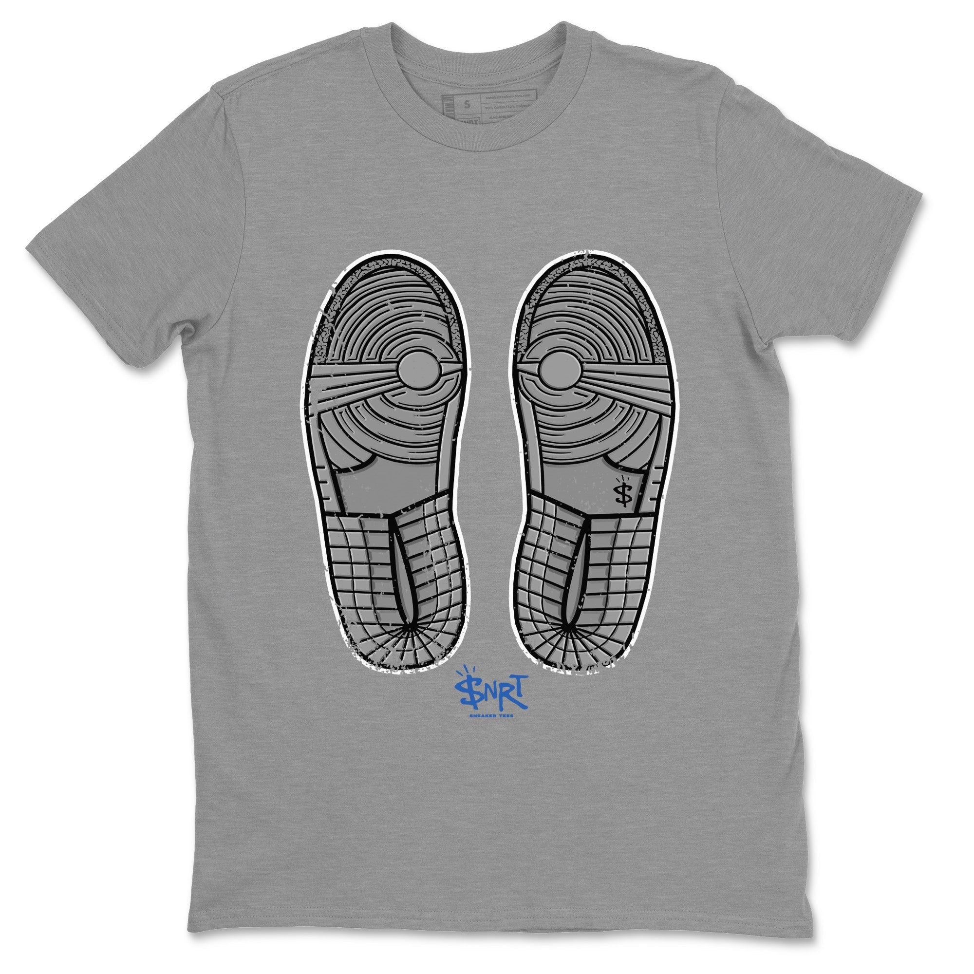 Footprint Unisex Tops - Air Jordan 1 True Blue