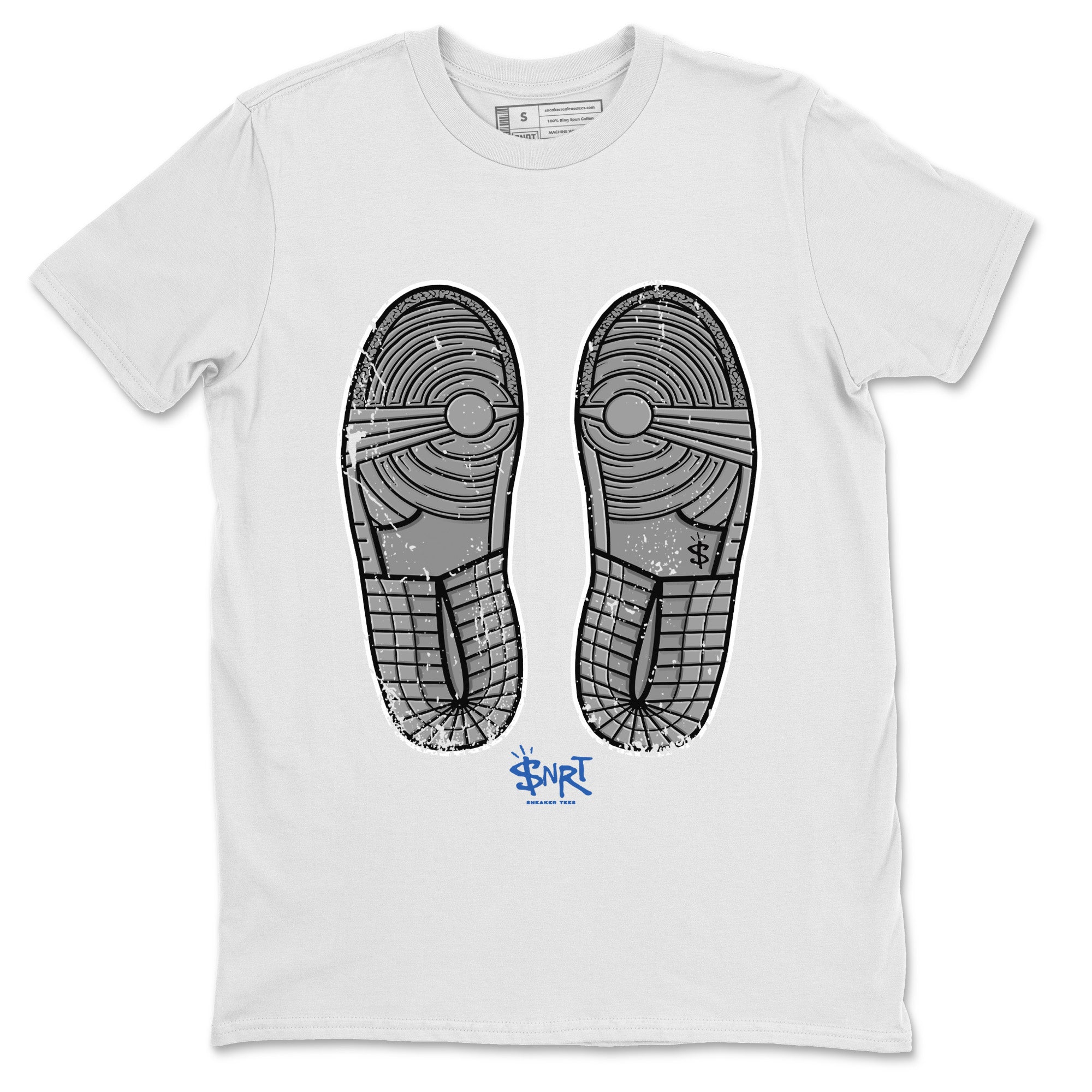 Footprint Unisex Tops - Air Jordan 1 True Blue