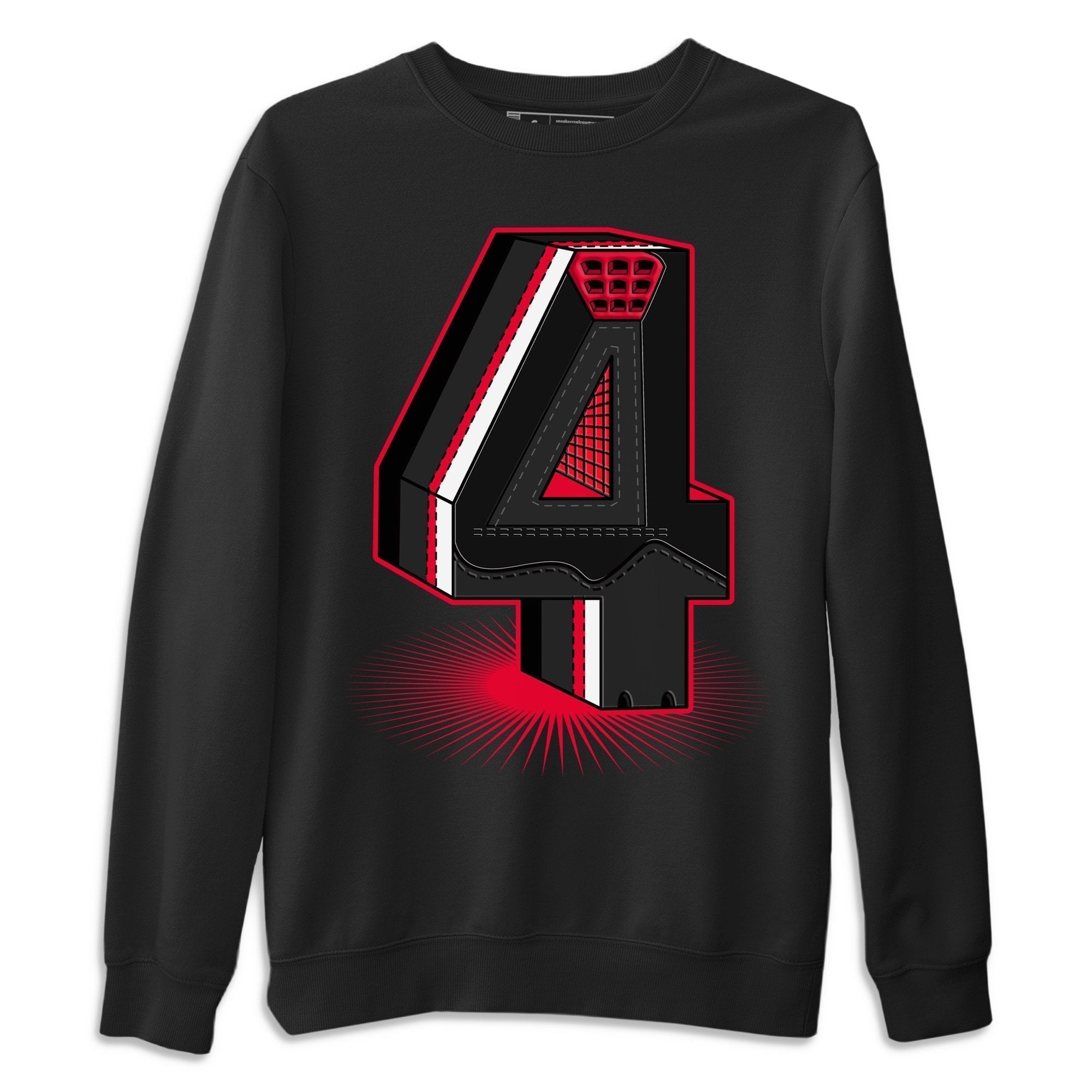 Four Statue Unisex Tops - Air Jordan 4 Red Thunder