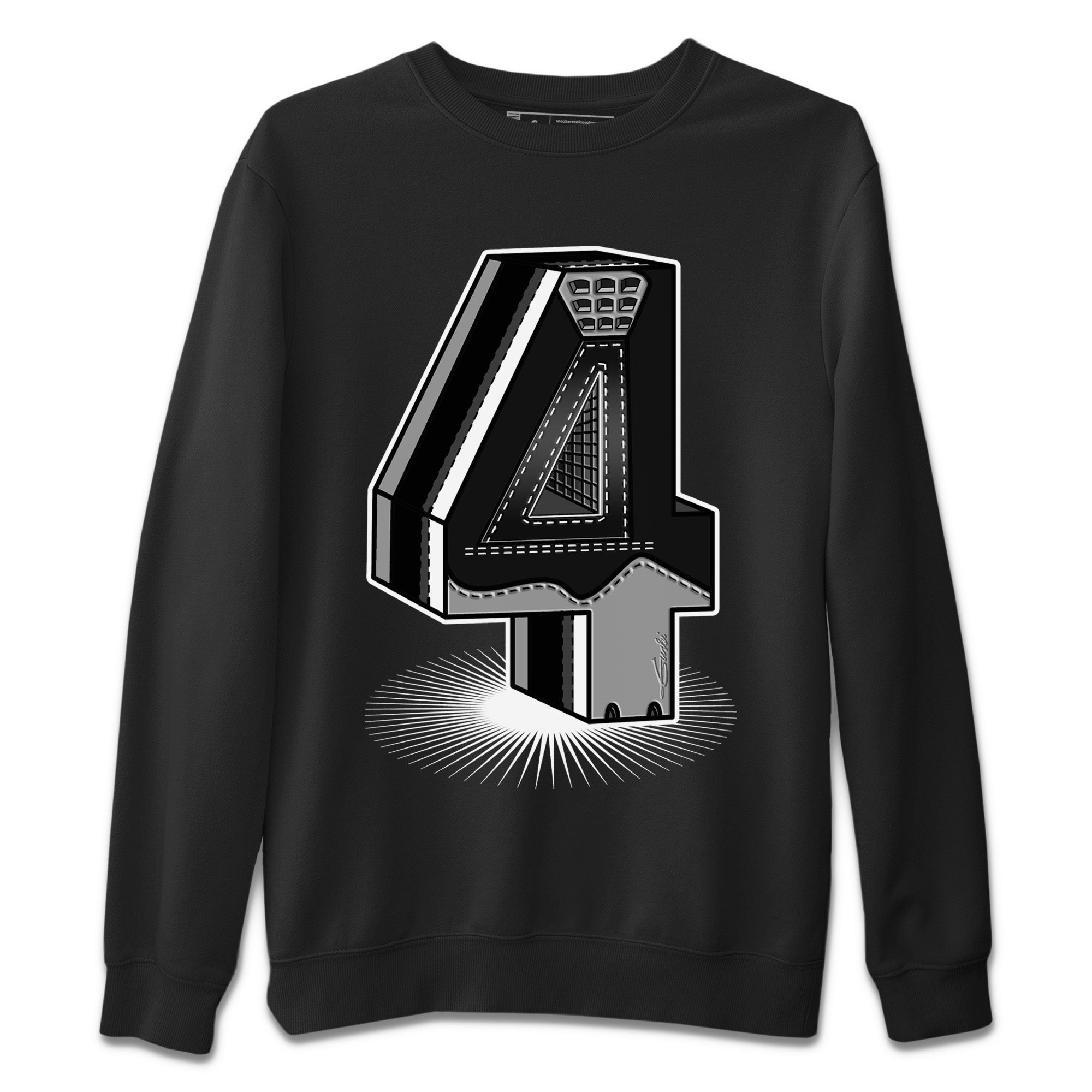 Four Statue Unisex Tops - Air Jordan 4 Black Canvas